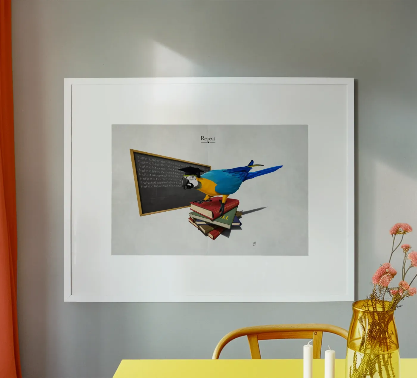Repeat (Titled) Poster von Rob Art | Illustration