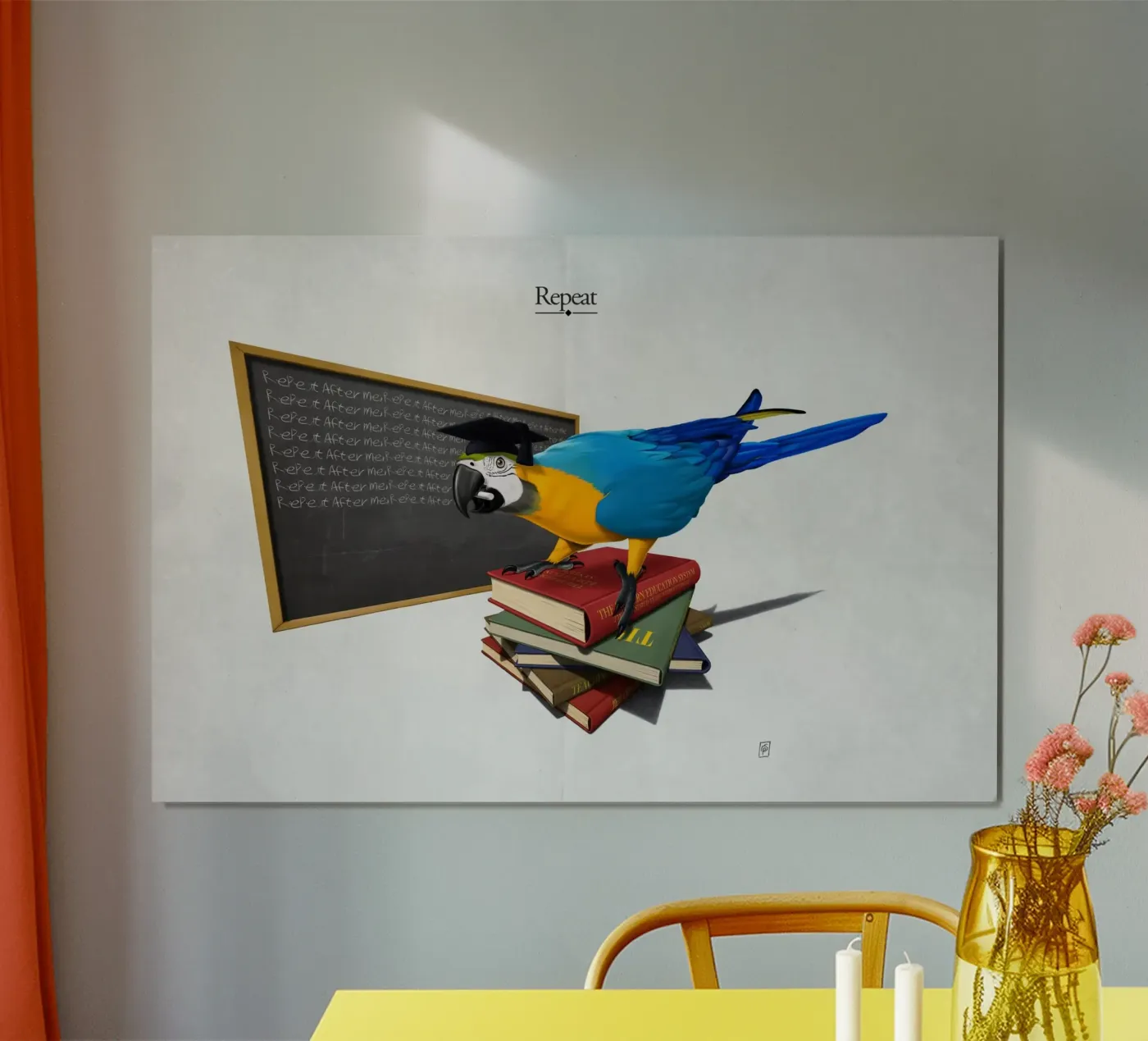 Repeat (Titled) Poster von Rob Art | Illustration