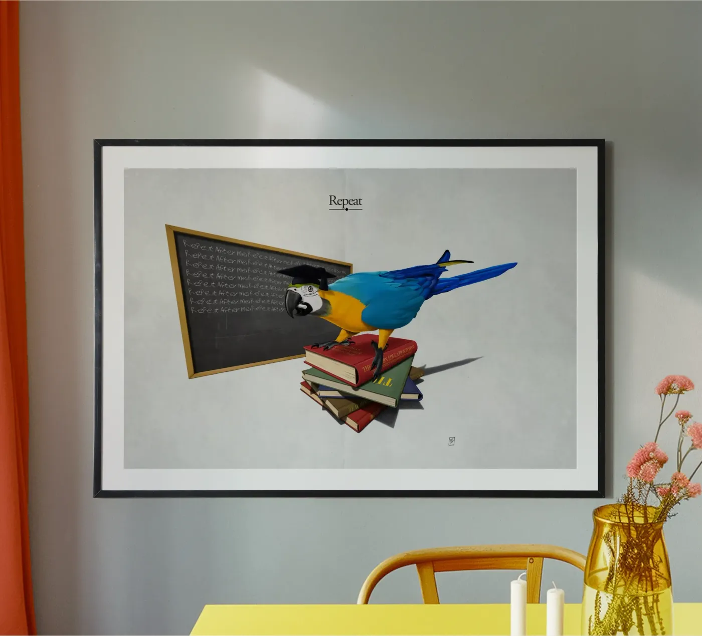 Repeat (Titled) Poster von Rob Art | Illustration