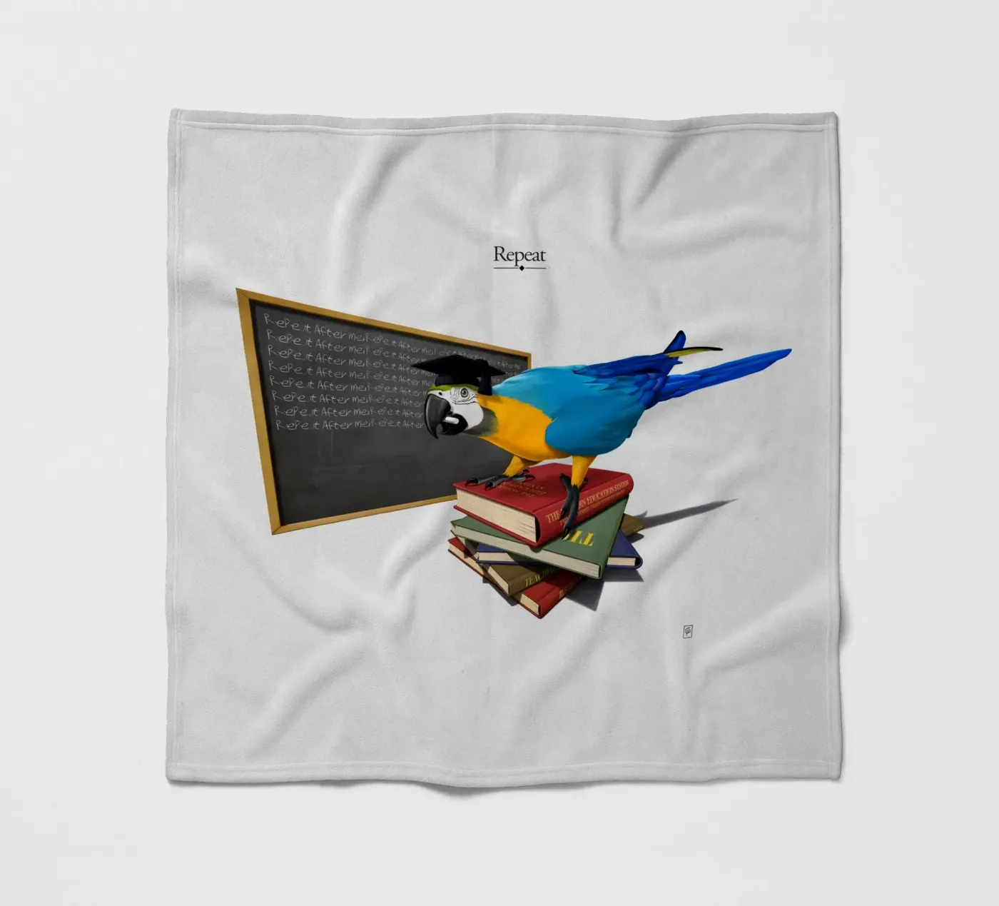 Repeat (Titled) Fleecedecke von Rob Art | Illustration