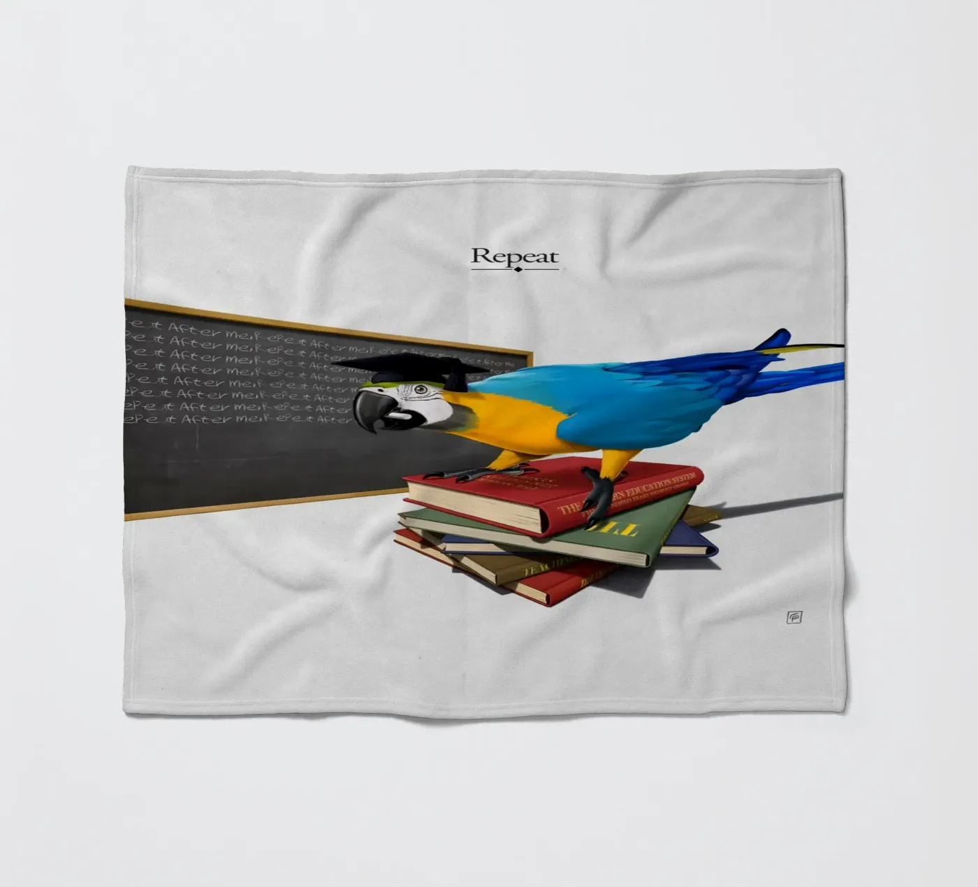 Repeat (Titled) Fleecedecke von Rob Art | Illustration