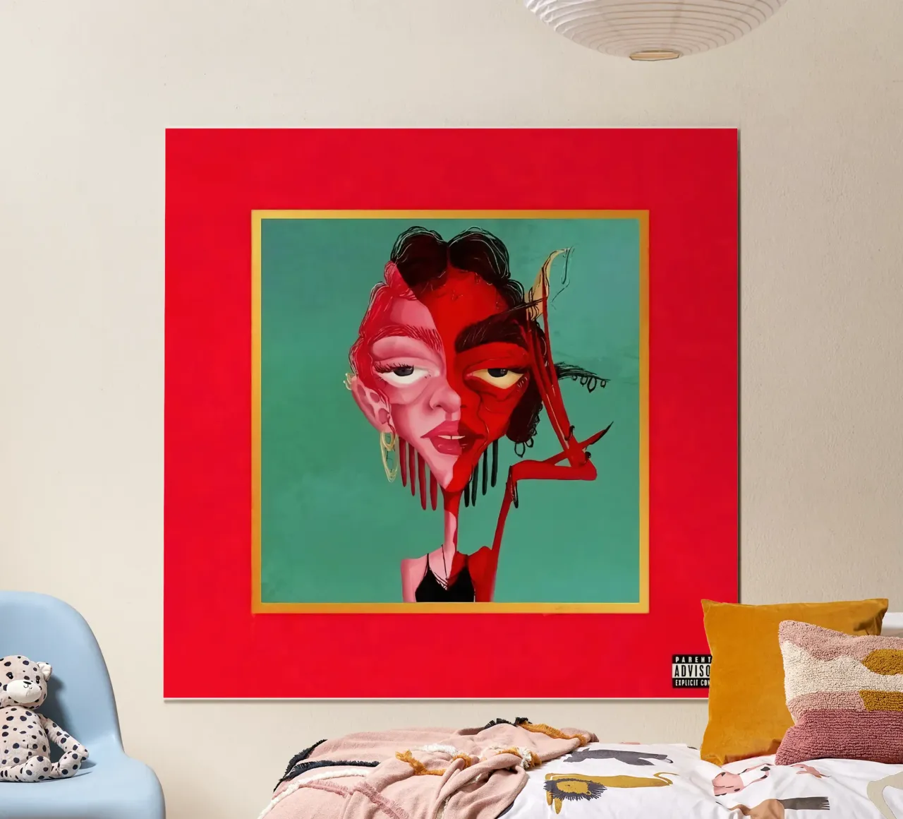 my beautiful dark twisted fantasy devil poster by martina