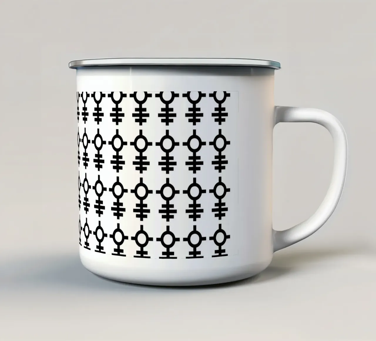 ALL-SEEING** tazza in smalto da Grey Aaren