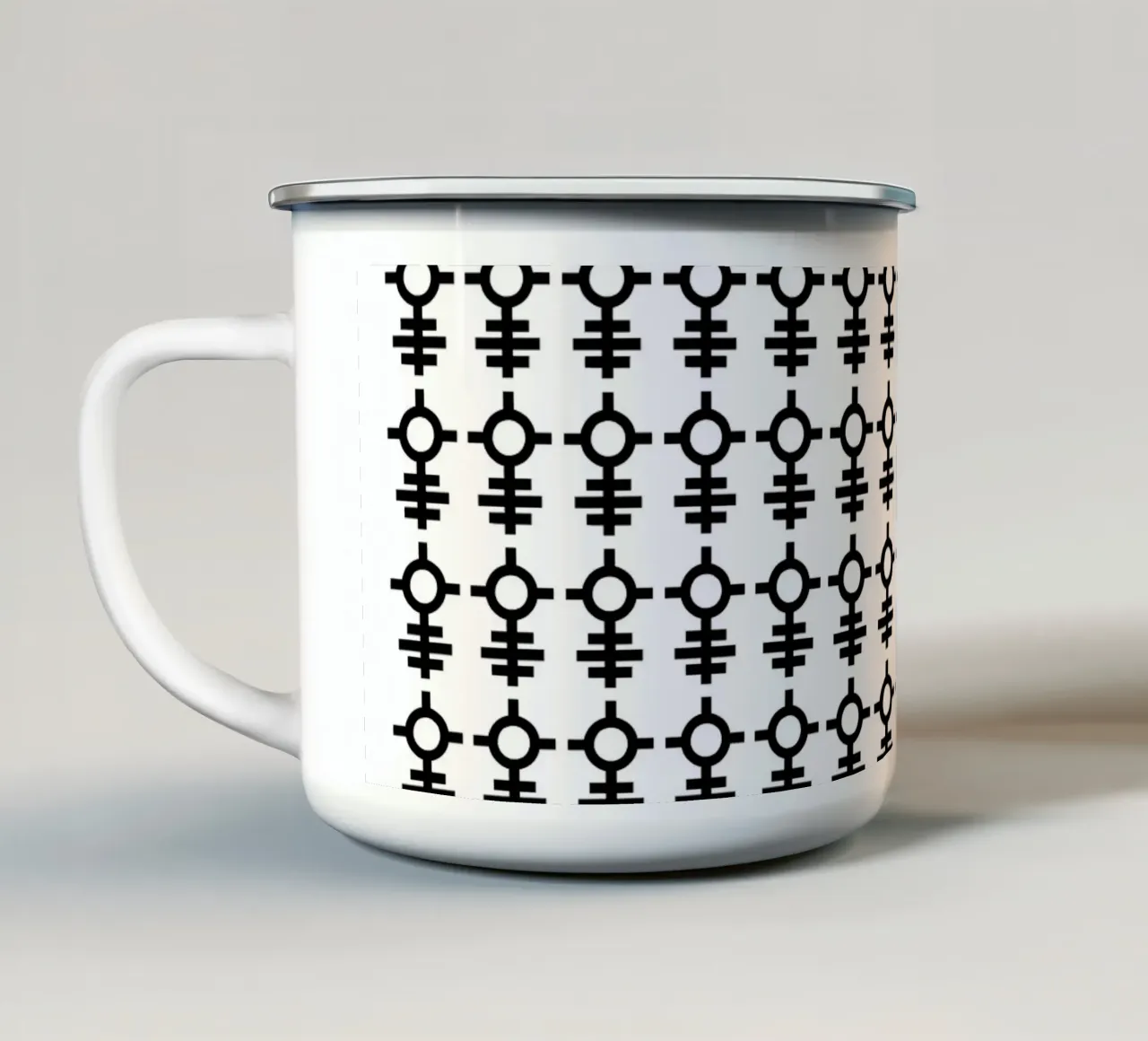 ALL-SEEING** tazza in smalto da Grey Aaren