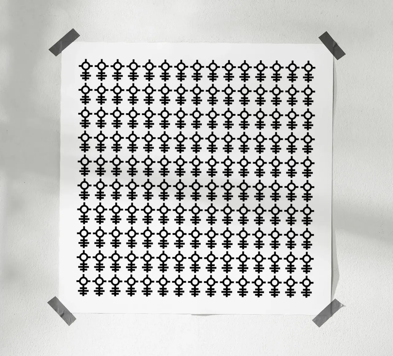 ALL-SEEING* poster con telaio in plastica da Grey Aaren
