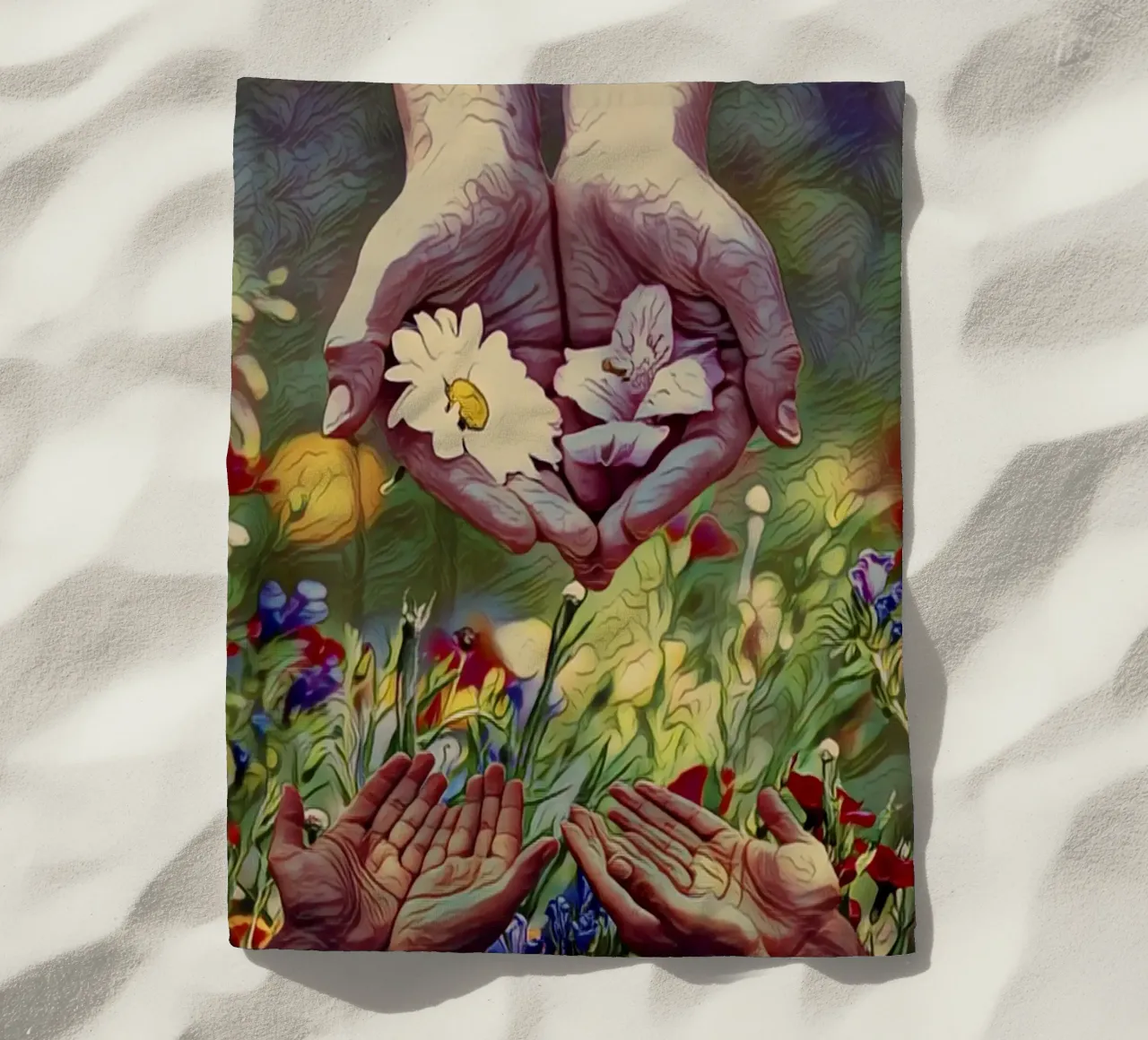 Großzügigkeit Strandtuch von The Crows Perspective