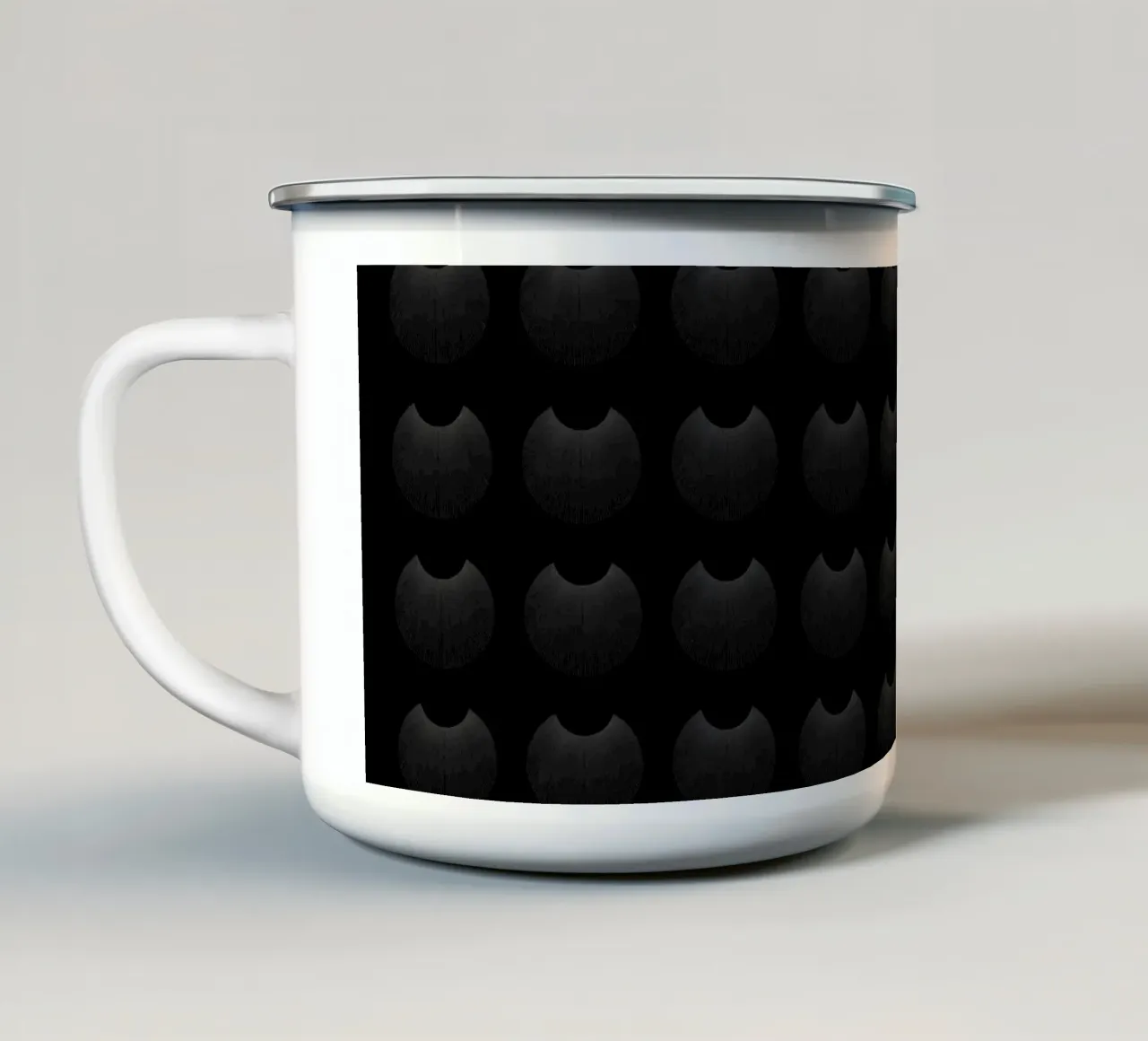 MONOTONY/REPETITIONS tazza in smalto da Grey Aaren