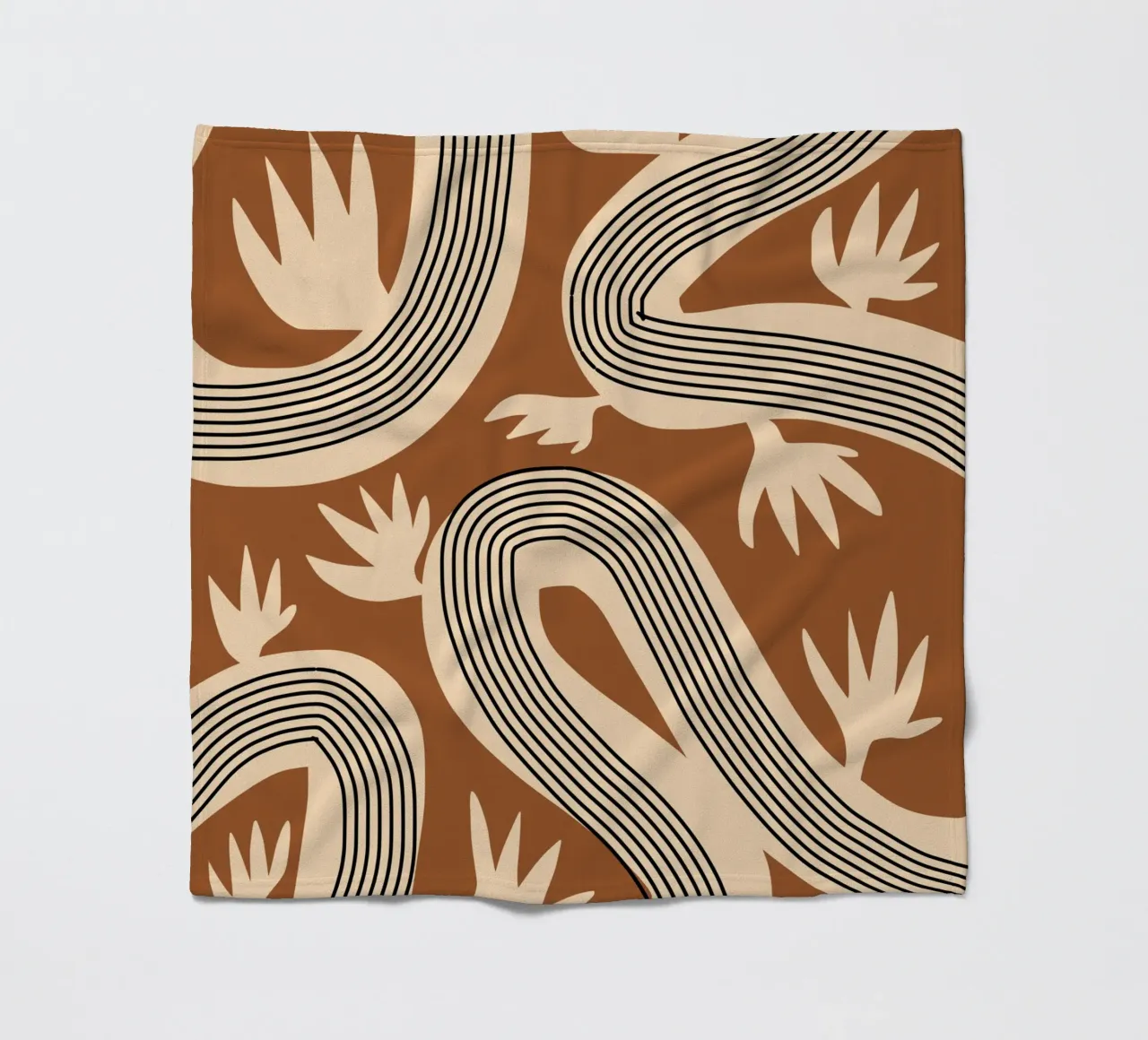 Linee organiche 04 coperta in pile da Little Dean