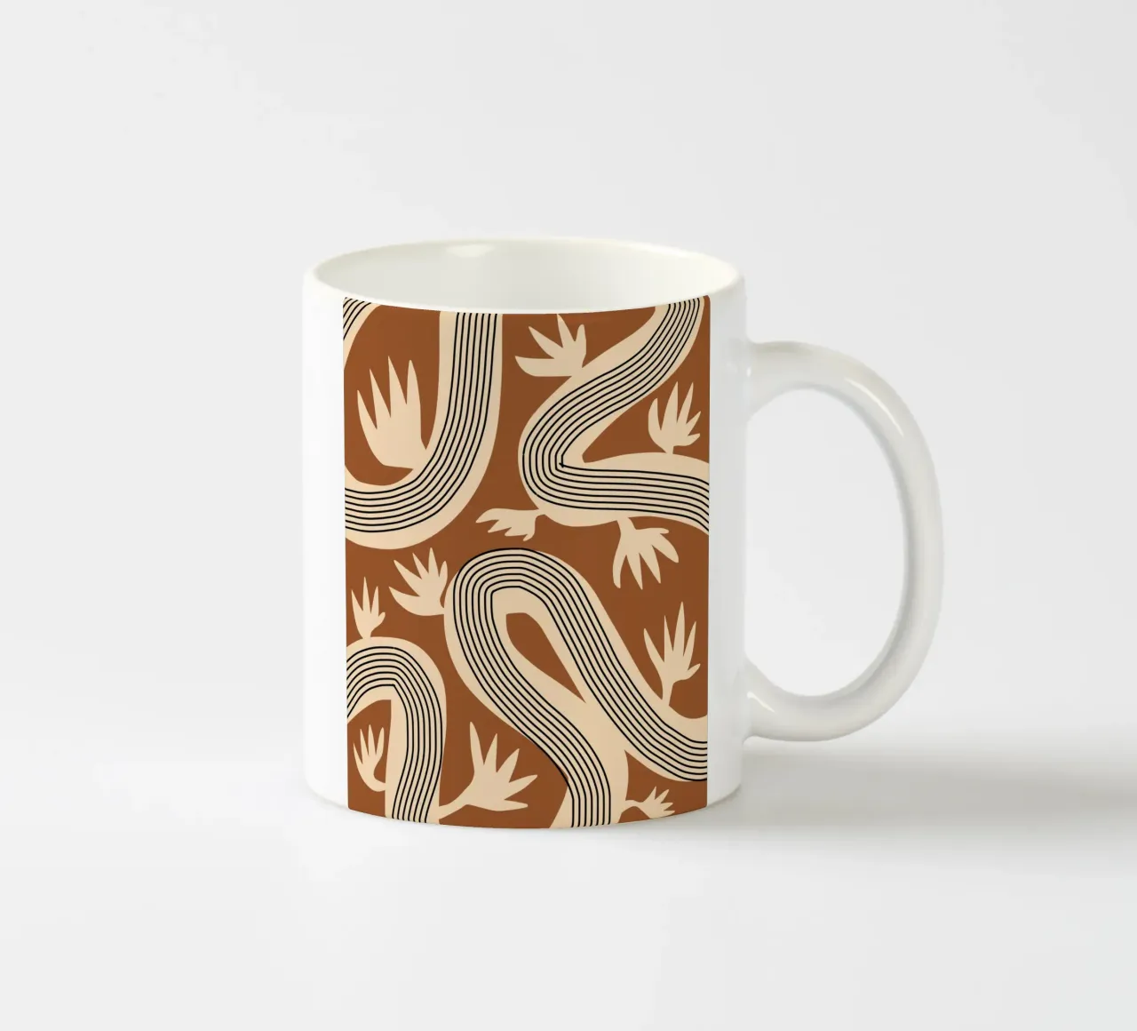 Linee organiche 04 tazza in ceramica da Little Dean