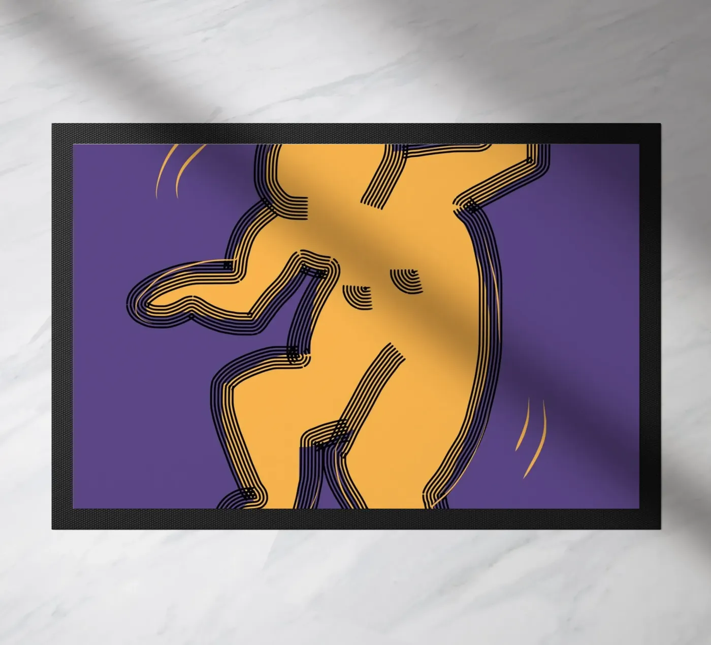 Groovy popping Fußmatte von Little Dean