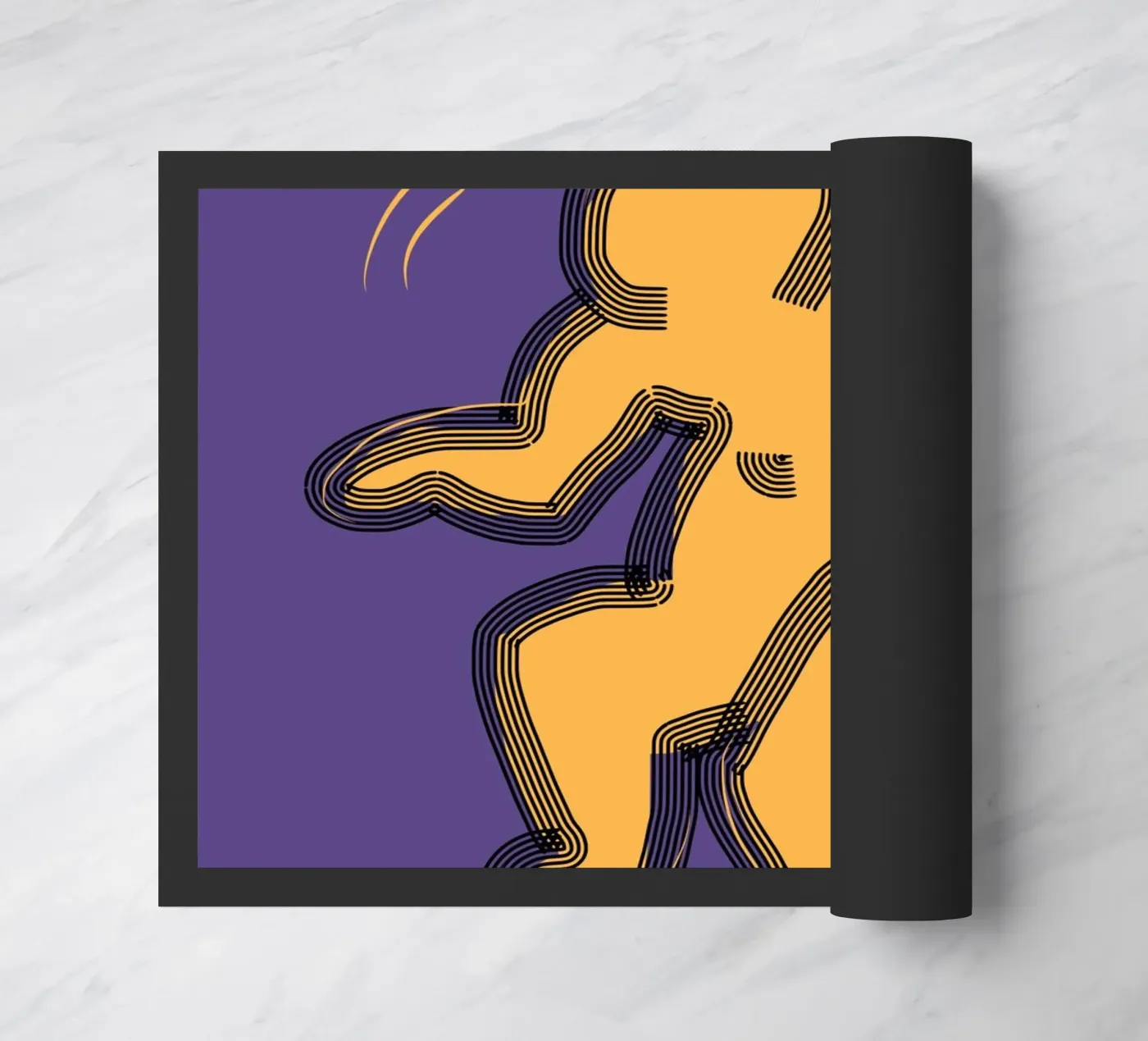 Groovy popping Fußmatte von Little Dean