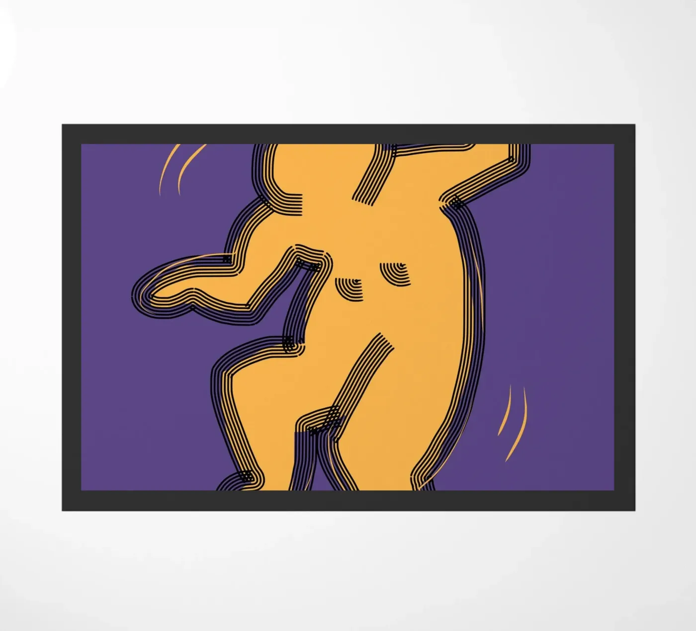 Groovy popping Fußmatte von Little Dean