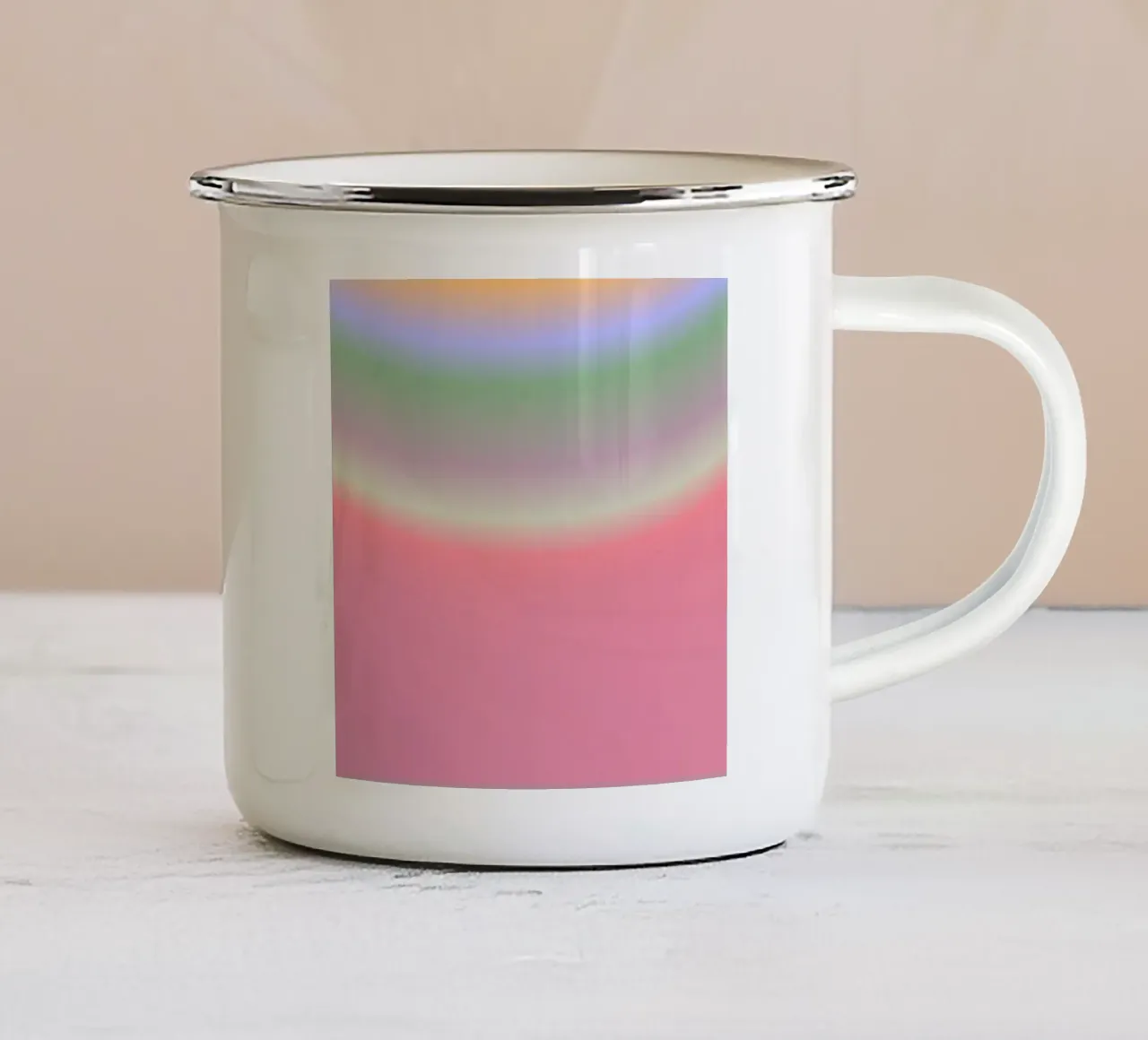 FROM NOTHING TO EVERYTHING tazza in smalto da ÂME LIBRE STUDIO