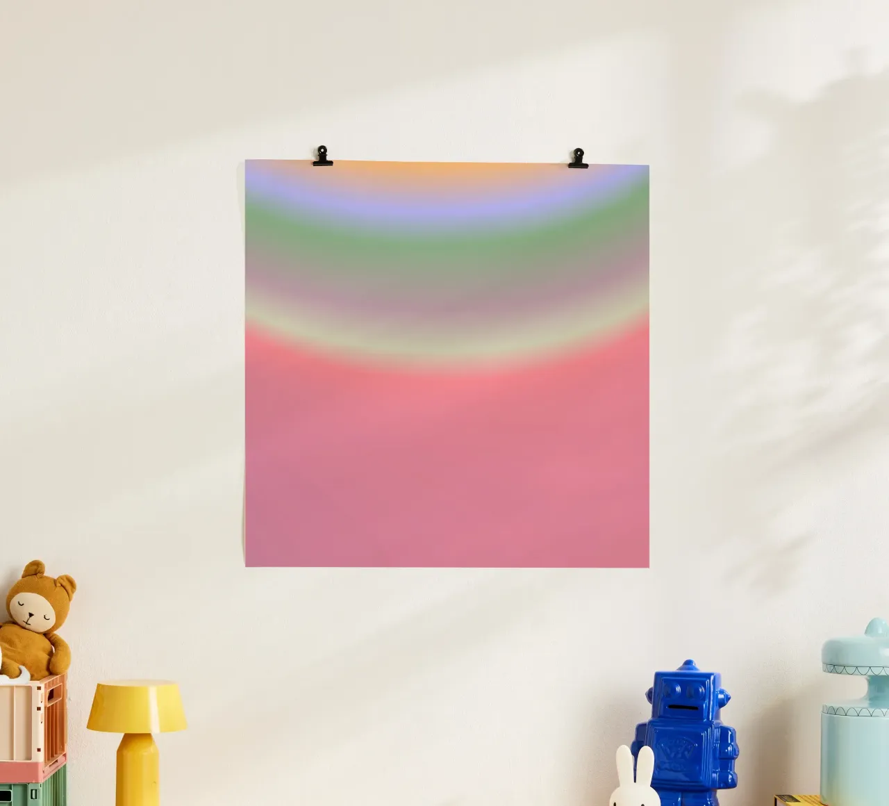 FROM NOTHING TO EVERYTHING poster con telaio in plastica da ÂME LIBRE STUDIO