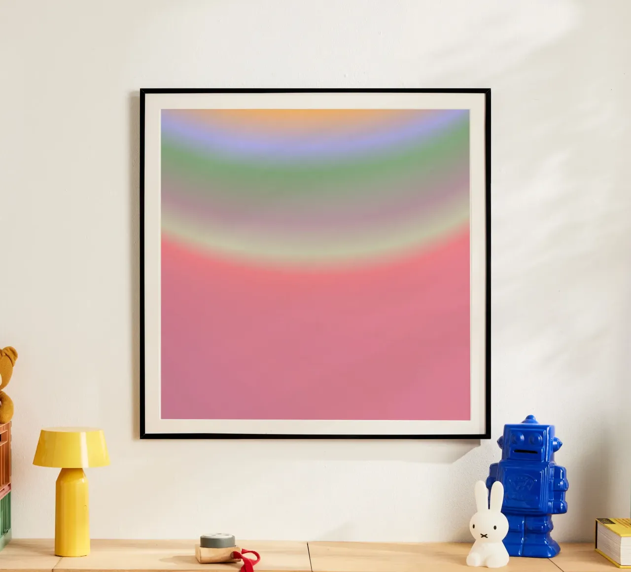 FROM NOTHING TO EVERYTHING poster con telaio in plastica da ÂME LIBRE STUDIO