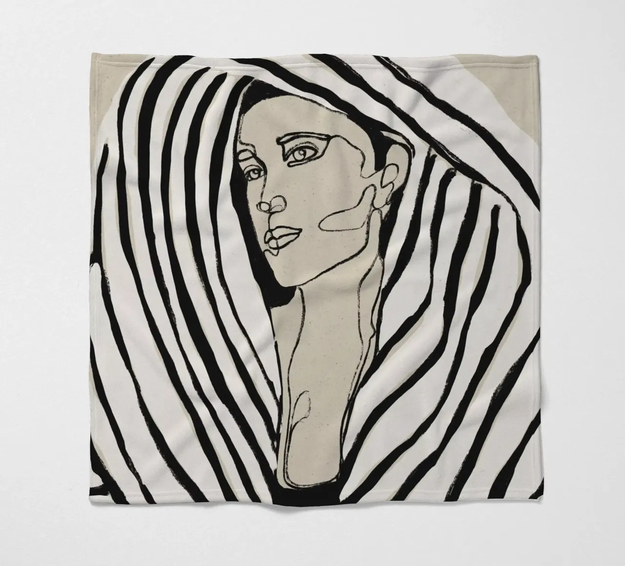 Striped Coat coperta in pile da treechild