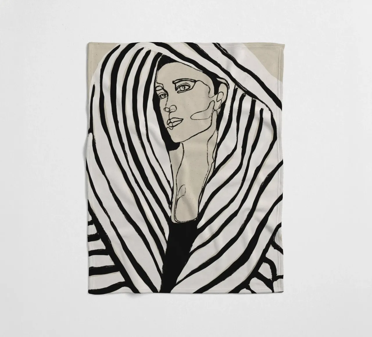 Striped Coat coperta in pile da treechild