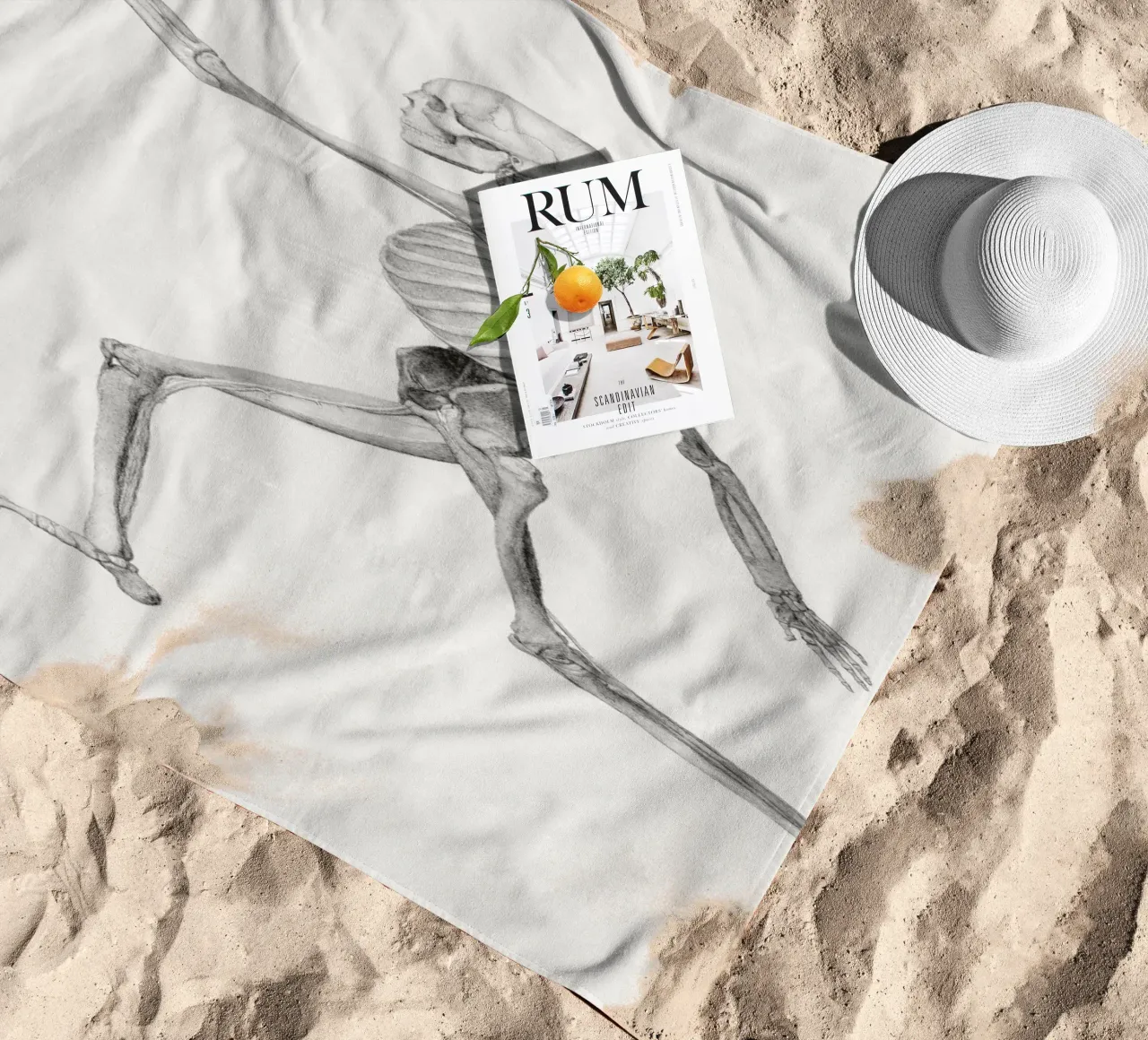 Human Skeleton telo mare da vintageshop