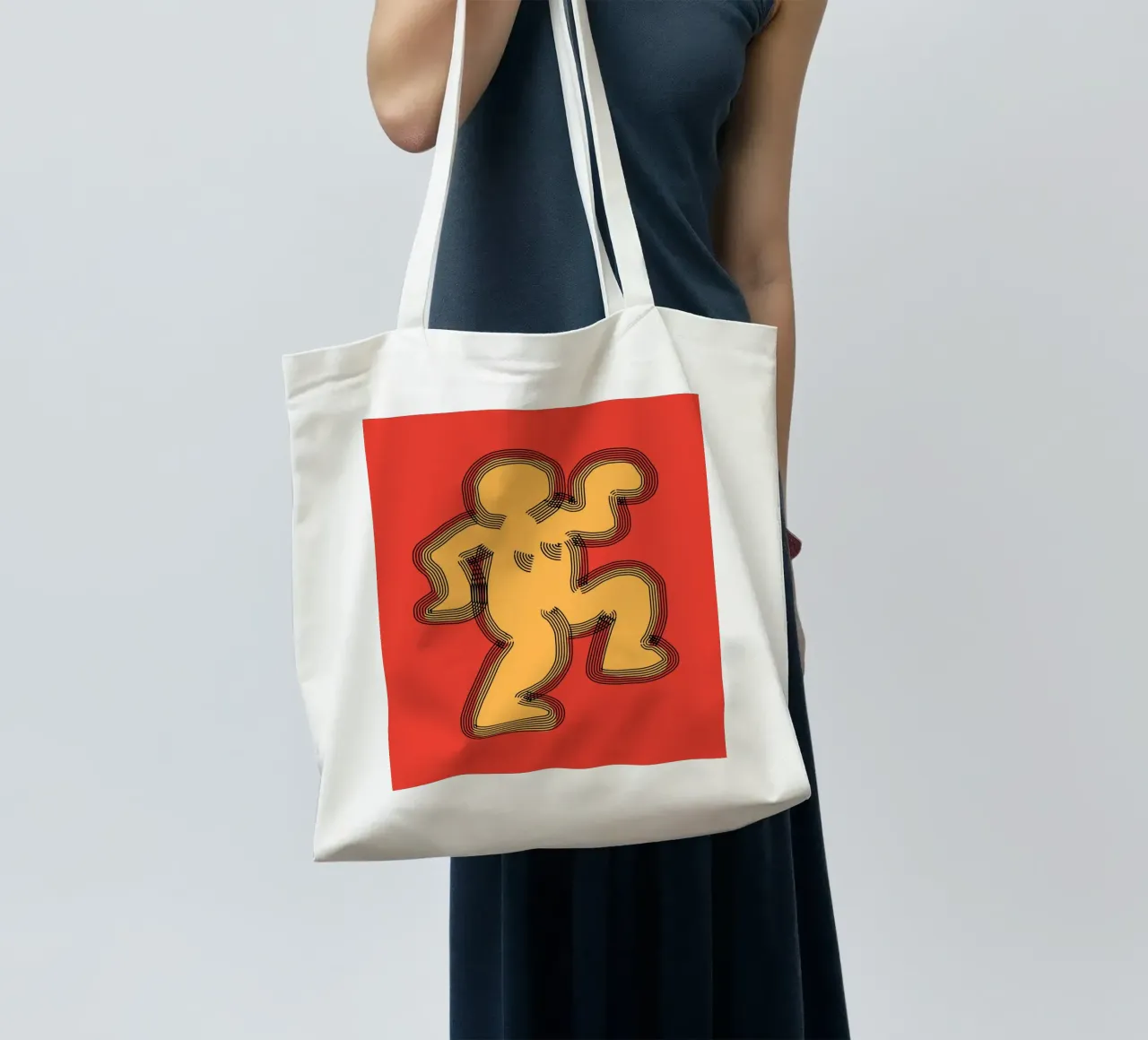 Groovy popping 02 borsa in juta da Little Dean