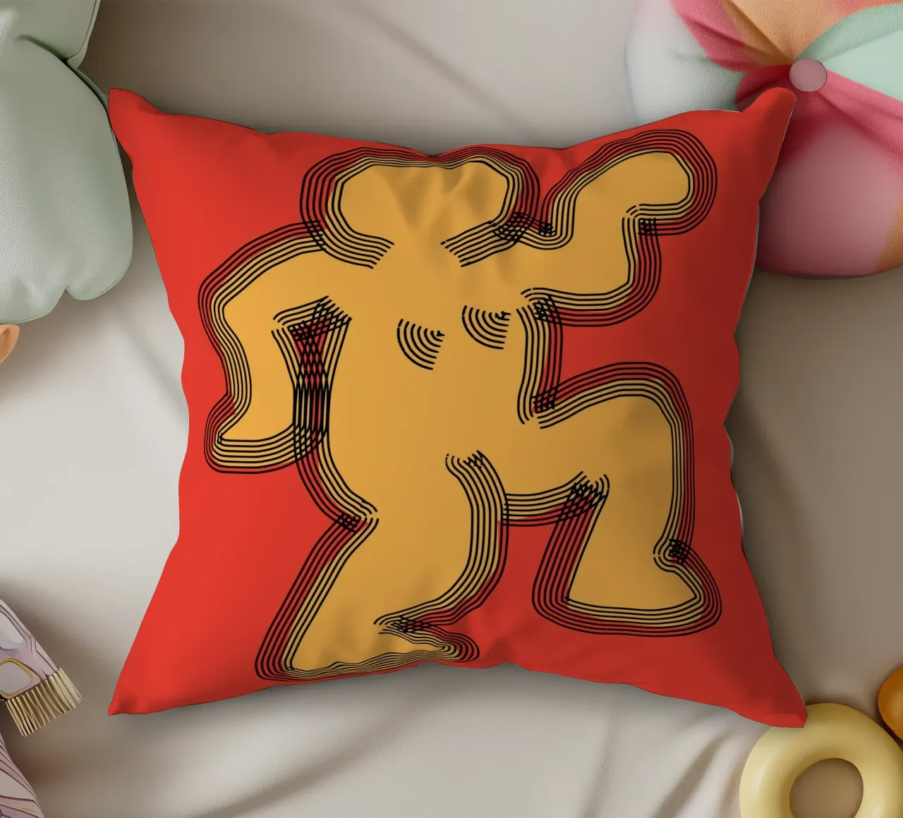 Groovy popping 02 cuscino da Little Dean