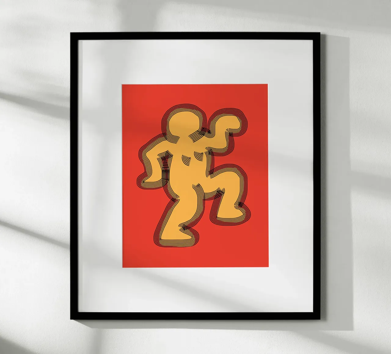 Groovy popping 02 poster con telaio in legno da Little Dean