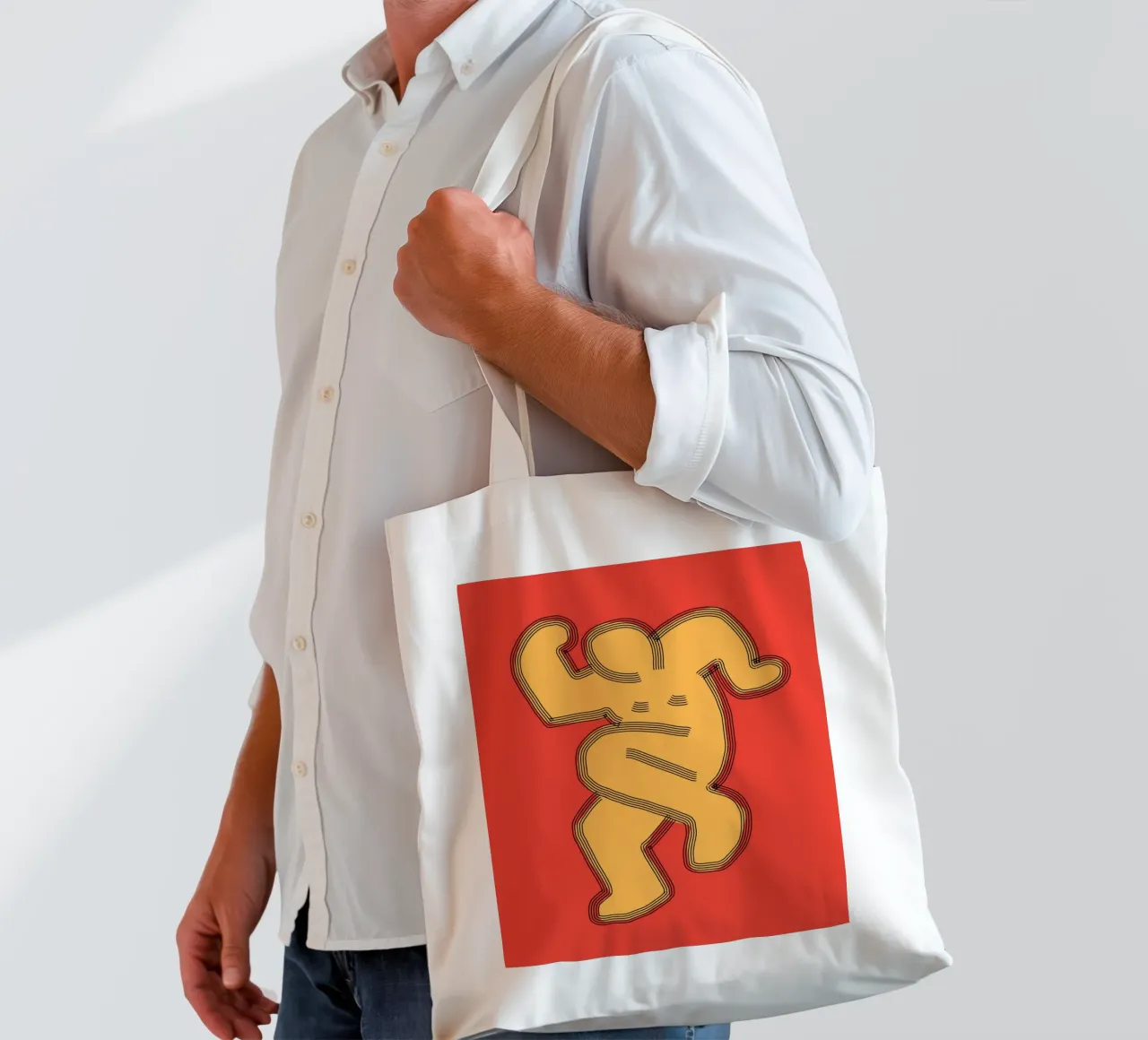 Groovy popping 03 borsa in juta da Little Dean