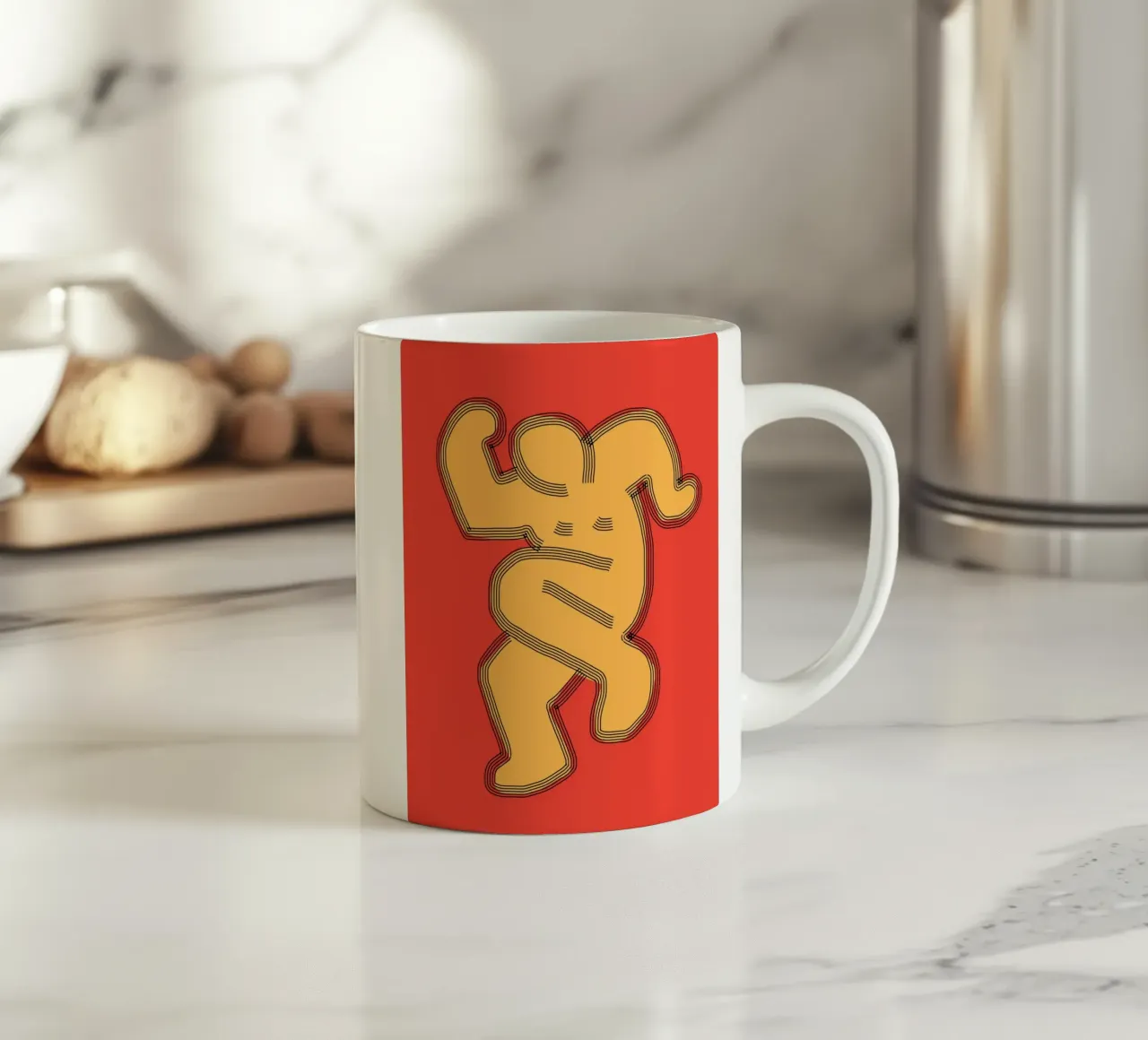 Groovy popping 03 tazza in ceramica da Little Dean