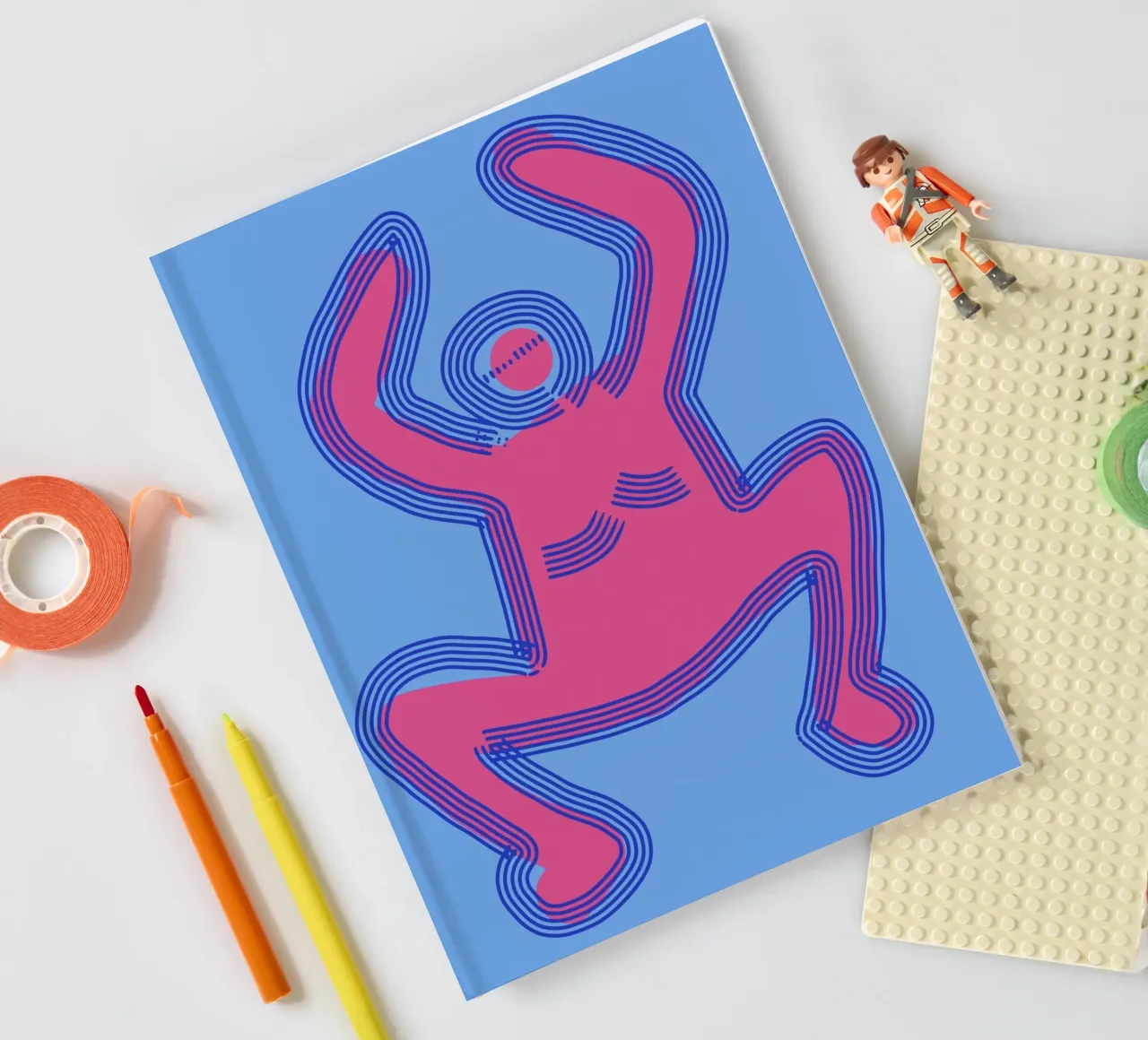 Groovy popping 04 notebook by Little Dean