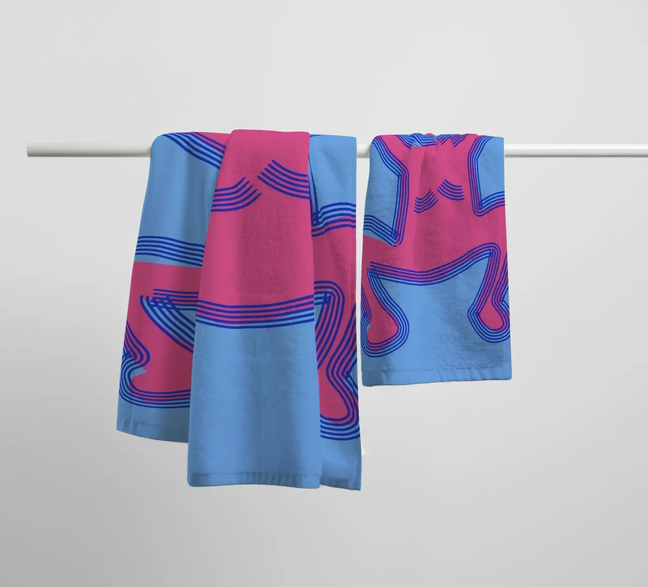 Groovy popping 04 towel by Little Dean