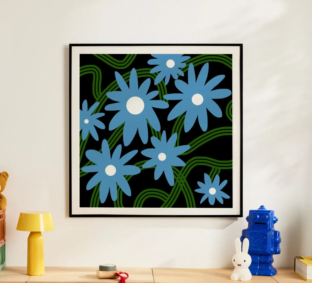 I fiori blu si aggrovigliano poster da Little Dean