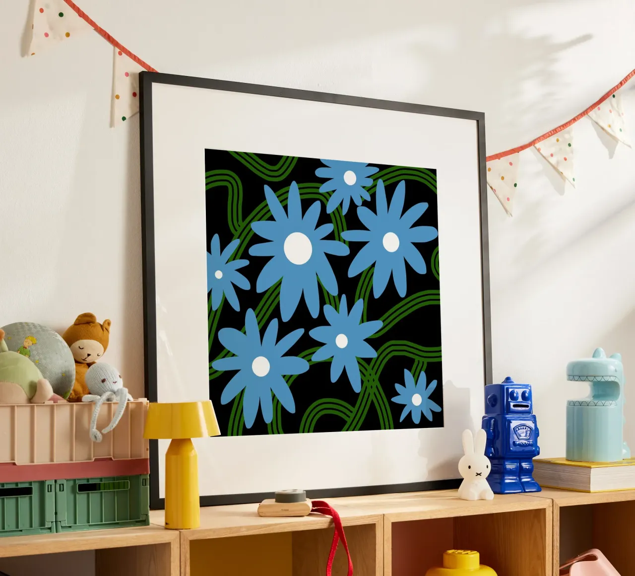 I fiori blu si aggrovigliano poster da Little Dean