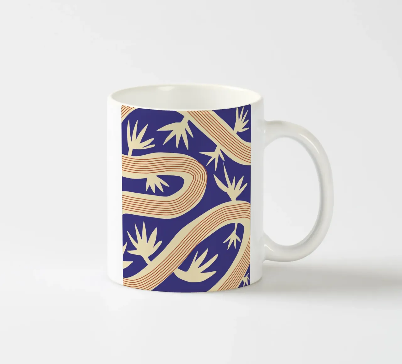 Linee organiche 05 tazza in ceramica da Little Dean
