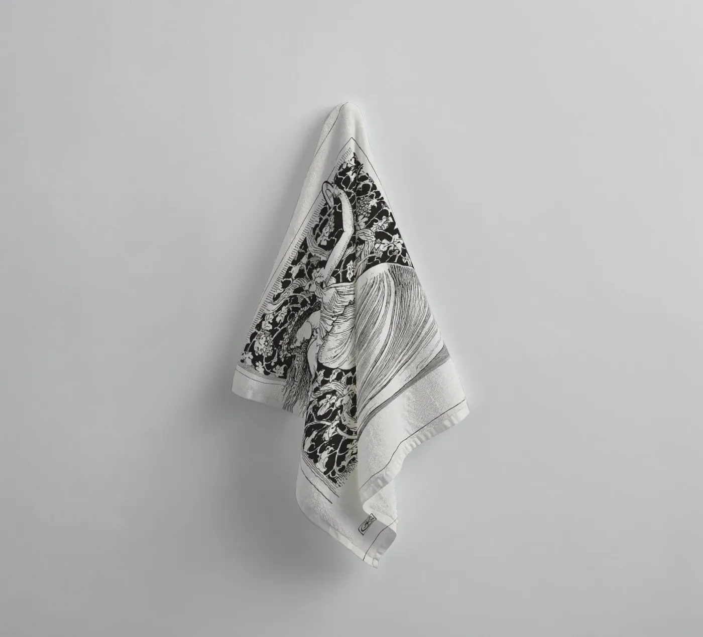 Human Skeleton badhanddoek van vintageshop