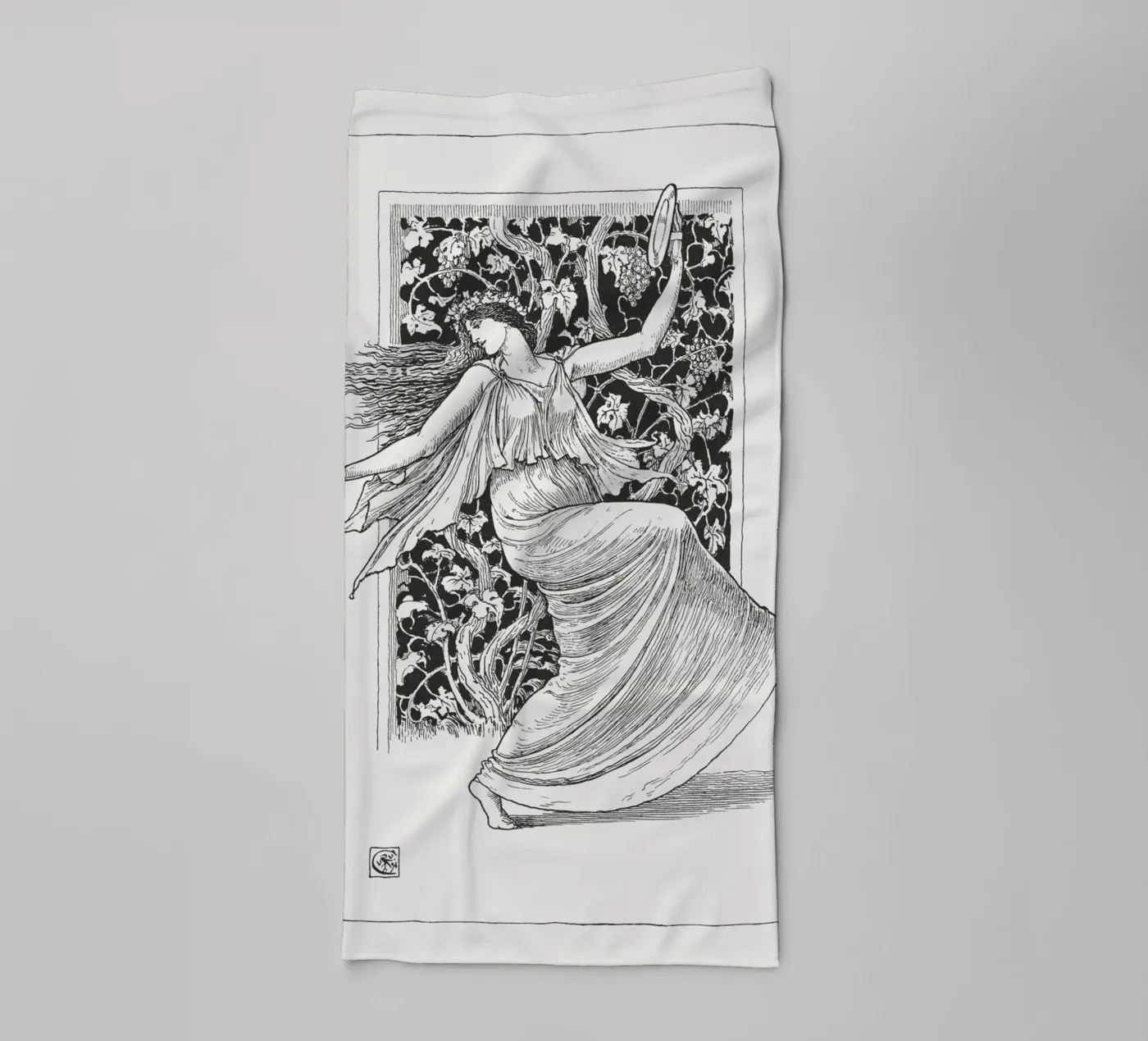 Human Skeleton badhanddoek van vintageshop