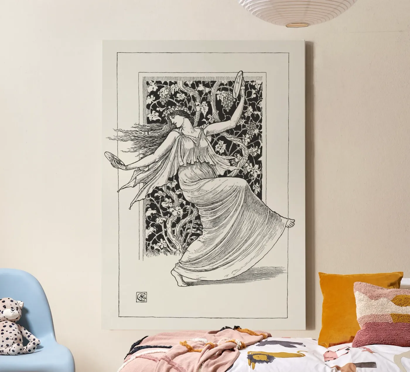 Human Skeleton canvas van vintageshop