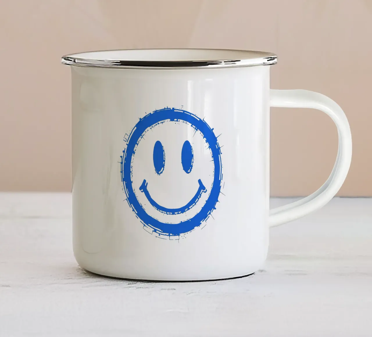 Emoji_StilA_4 tazza in smalto da AI-Portraits by LK