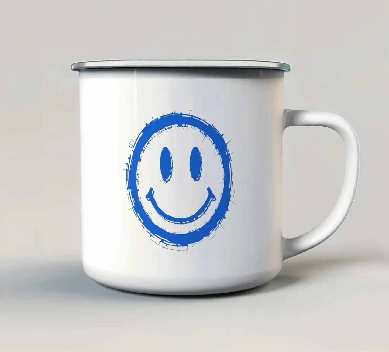 Emoji_StilA_4 tazza in smalto da AI-Portraits by LK
