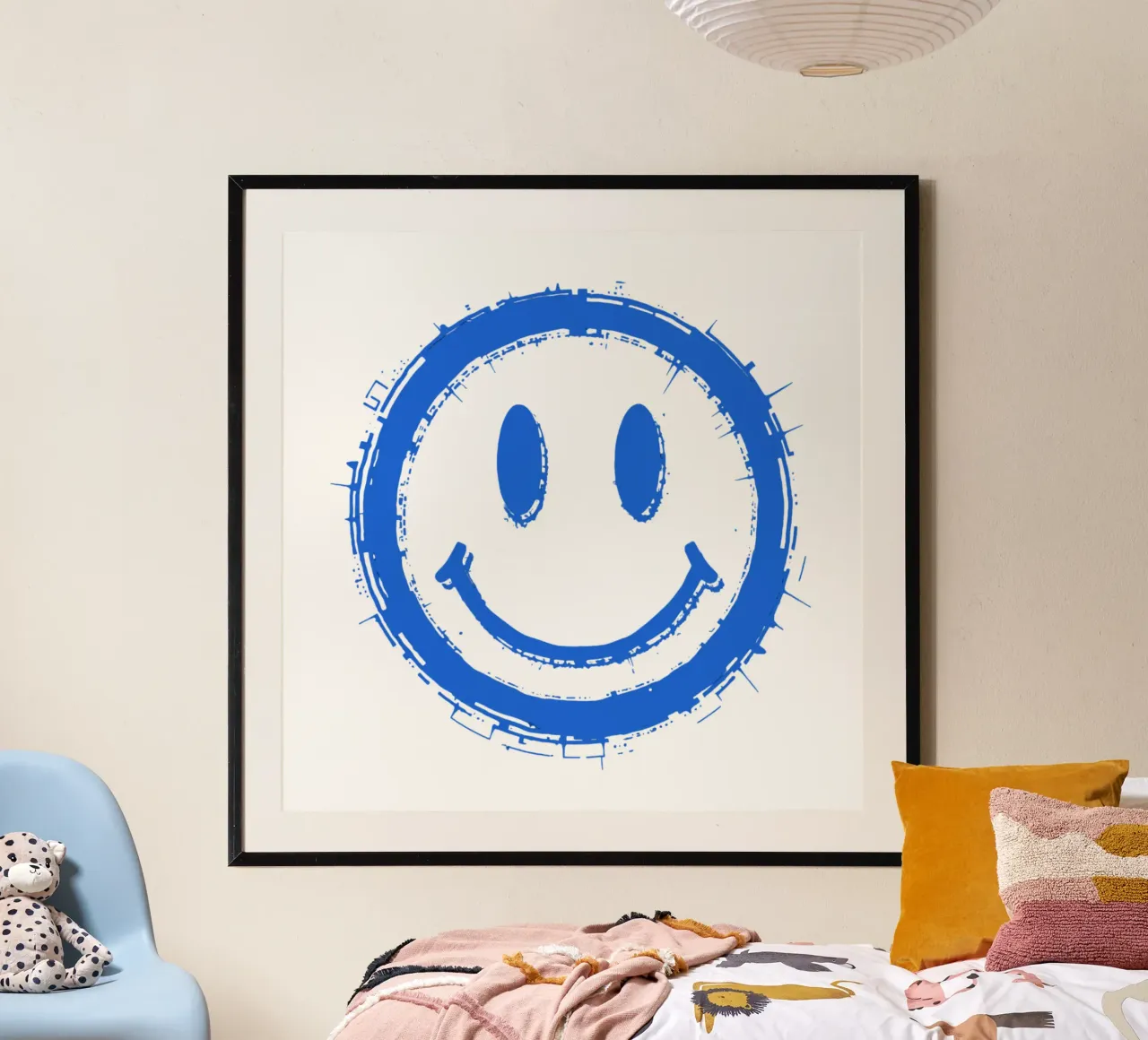Emoji_StilA_4 poster con telaio in alluminio da AI-Portraits by LK