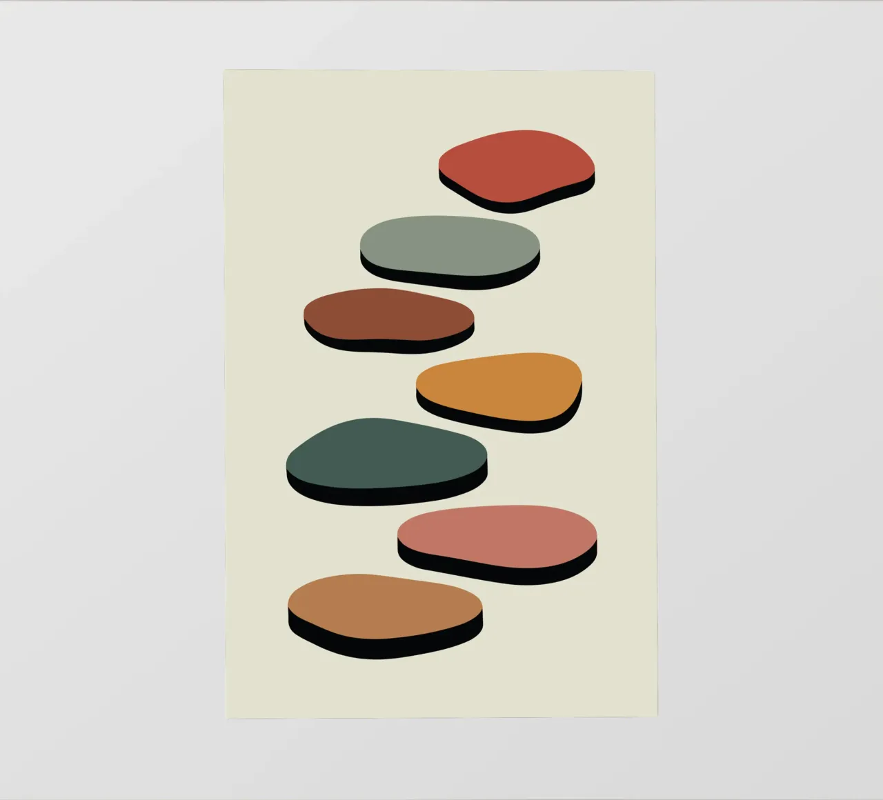 Diagonal Stepping Stones telo in pvc da LisaArtes