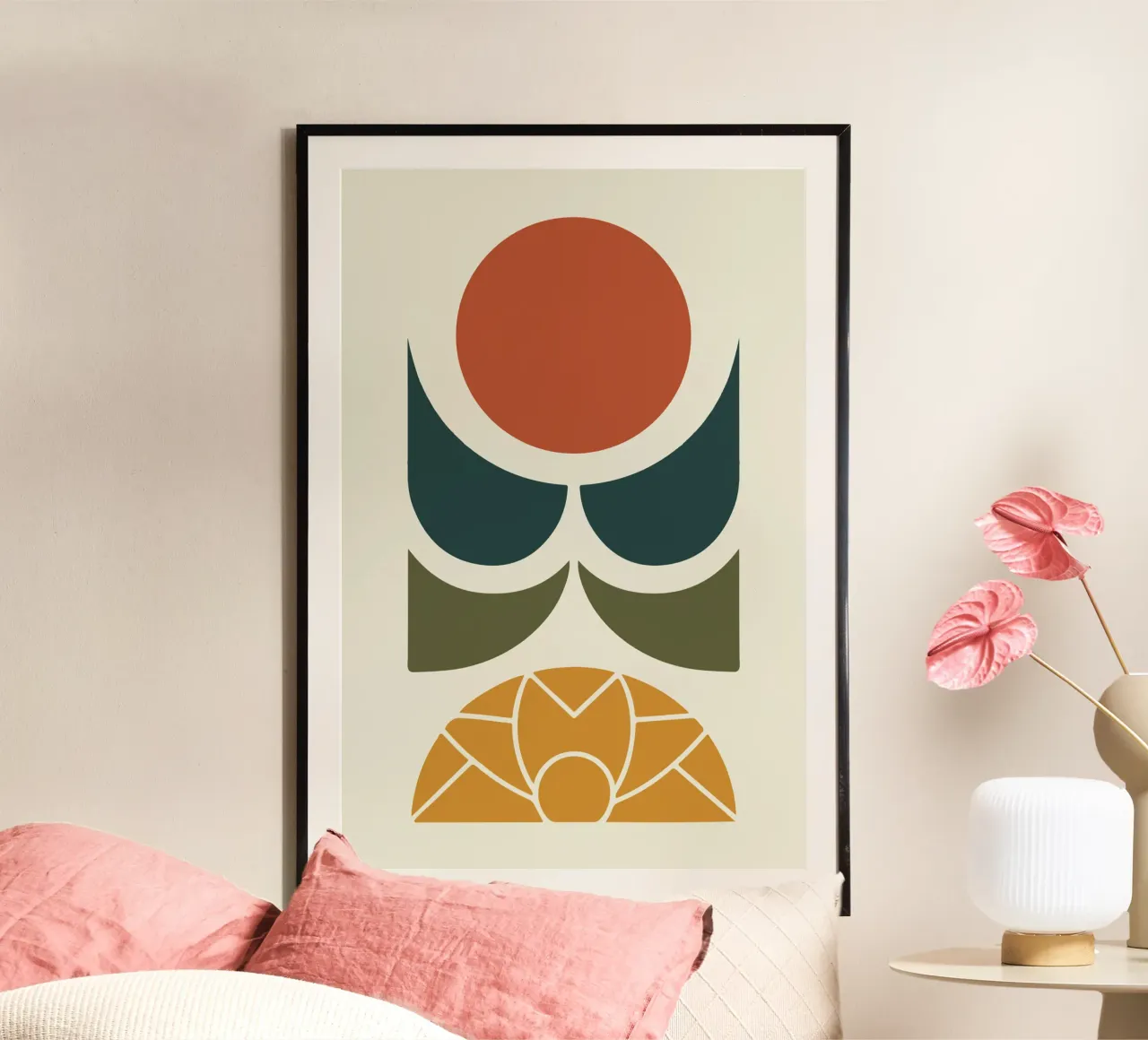 Earthbound Signal 1 poster con telaio in plastica da LisaArtes