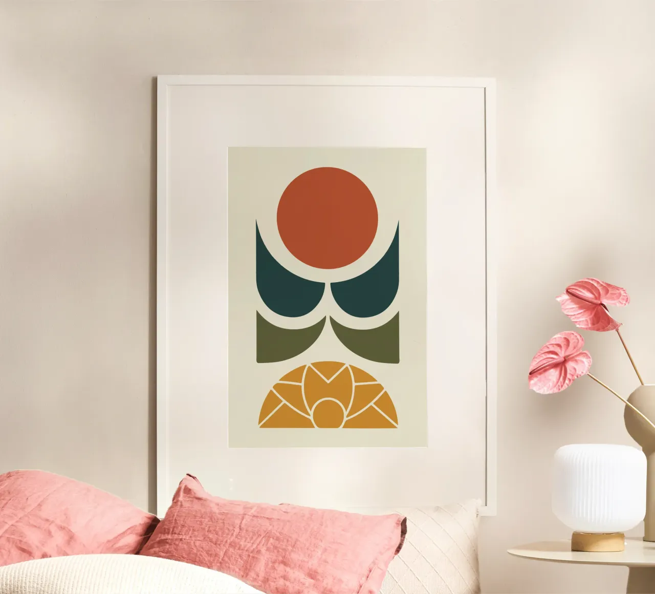 Earthbound Signal 1 poster con telaio in plastica da LisaArtes