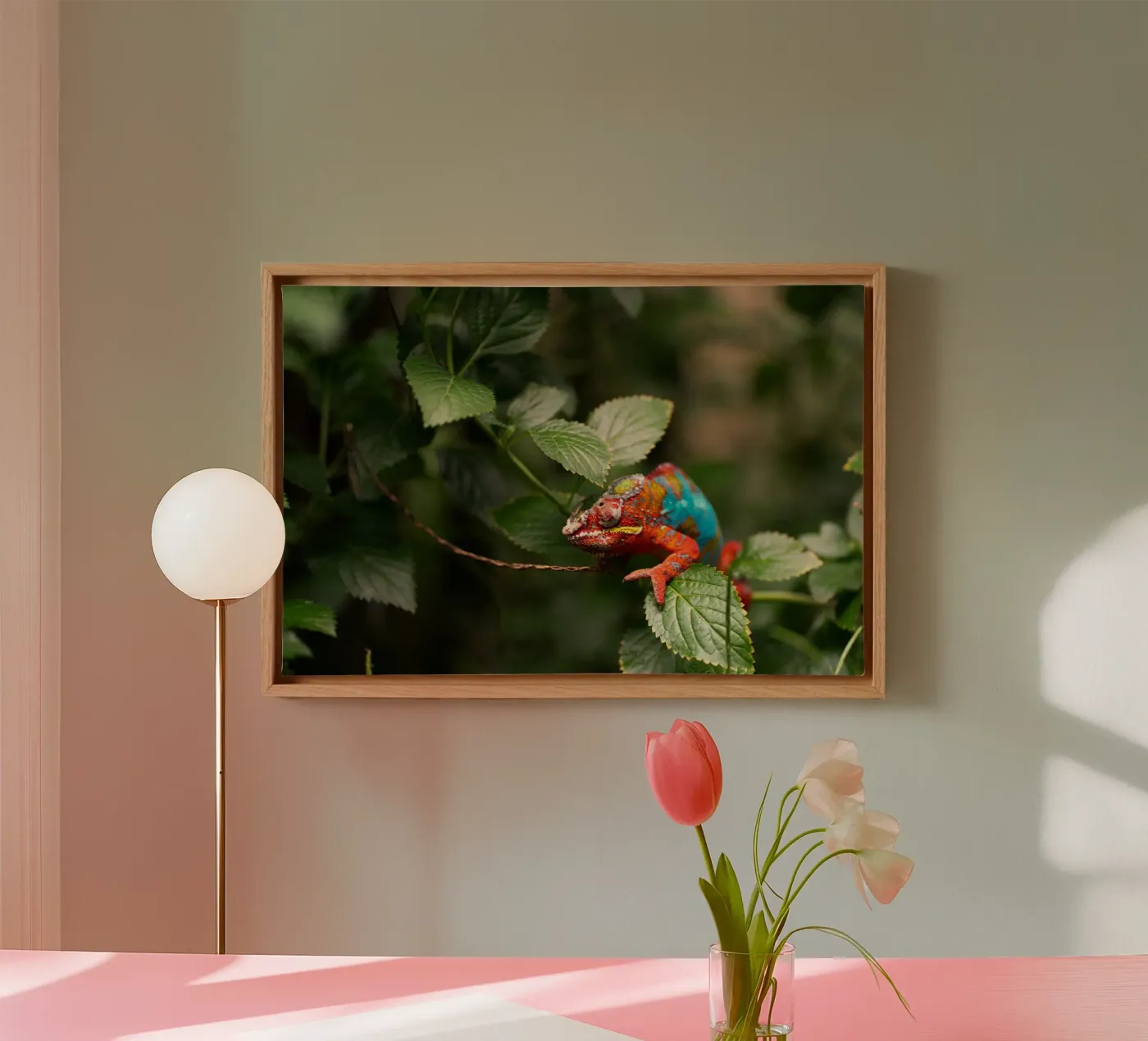 red frog canvas by Earthly Visions