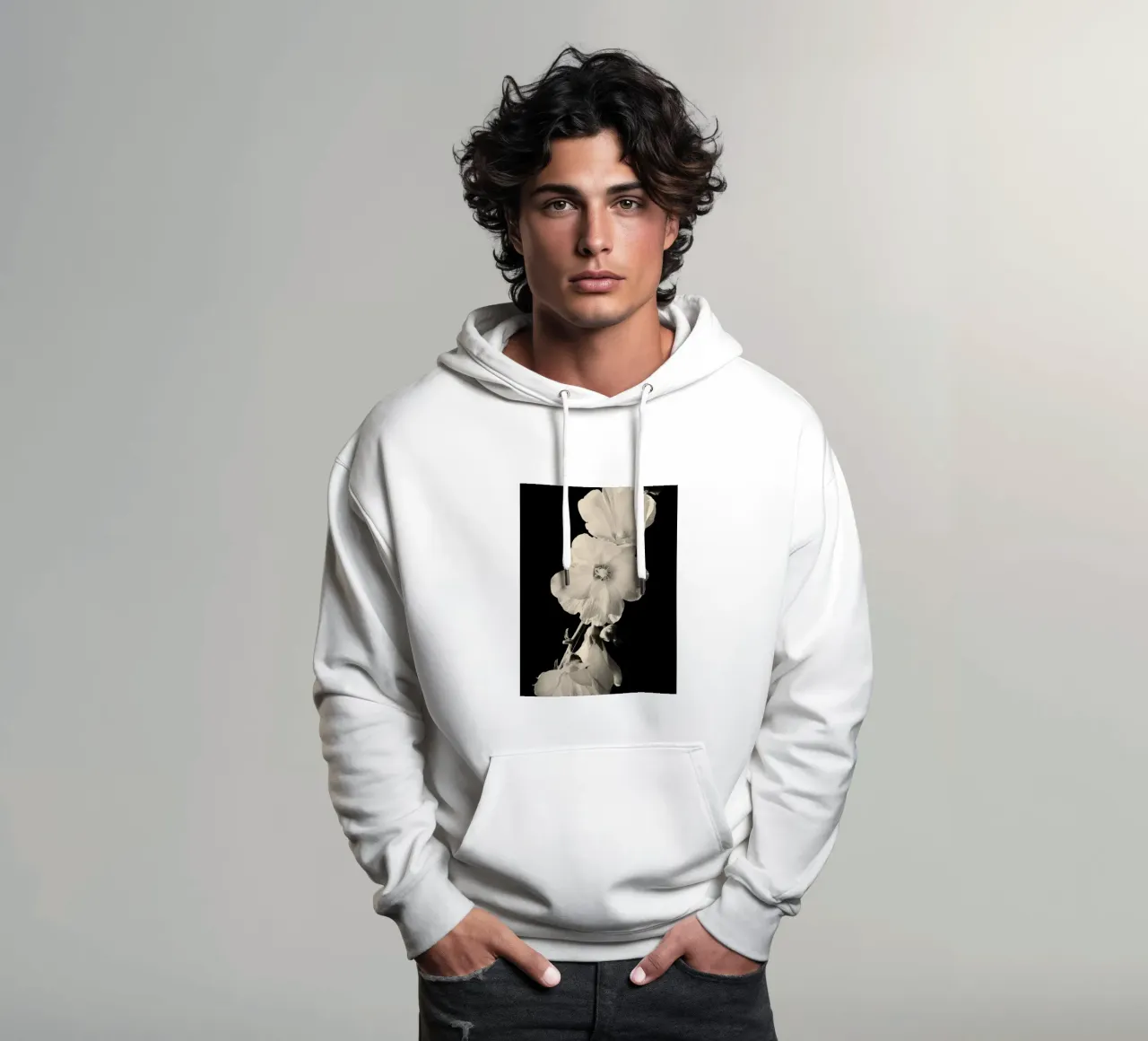orchidea felpa con cappuccio da Earthly Visions