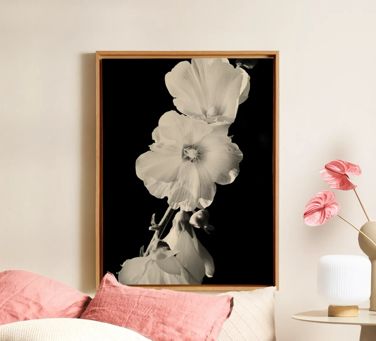 orchidee canvas met Baklijst van Earthly Visions