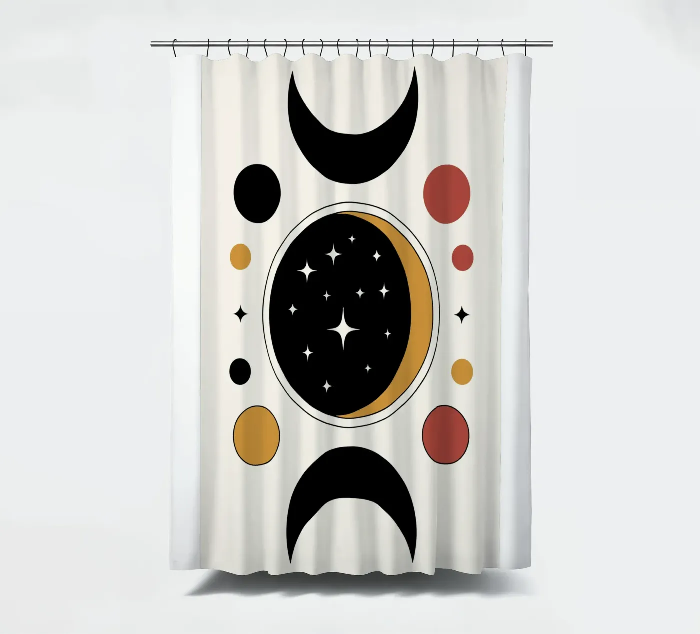 Eclipse Rings Duschvorhang von LisaArtes