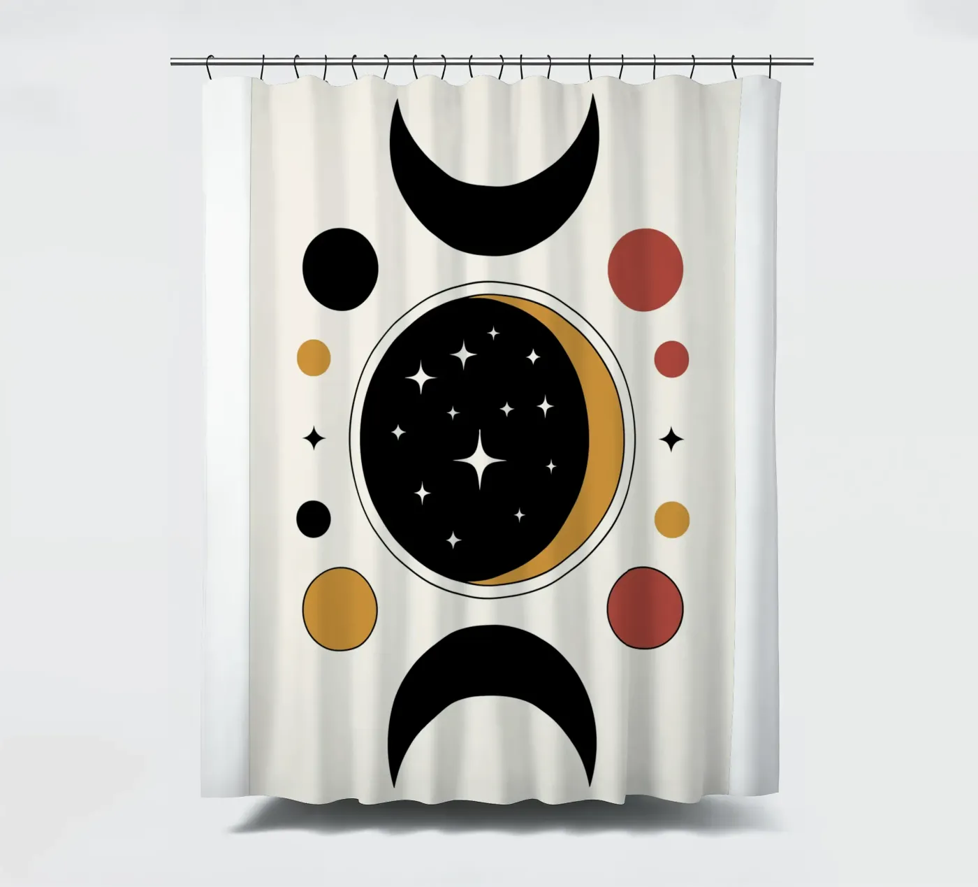 Eclipse Rings Duschvorhang von LisaArtes