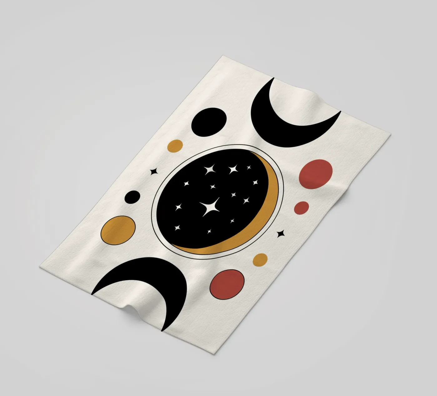 Eclipse Rings beach towel by LisaArtes