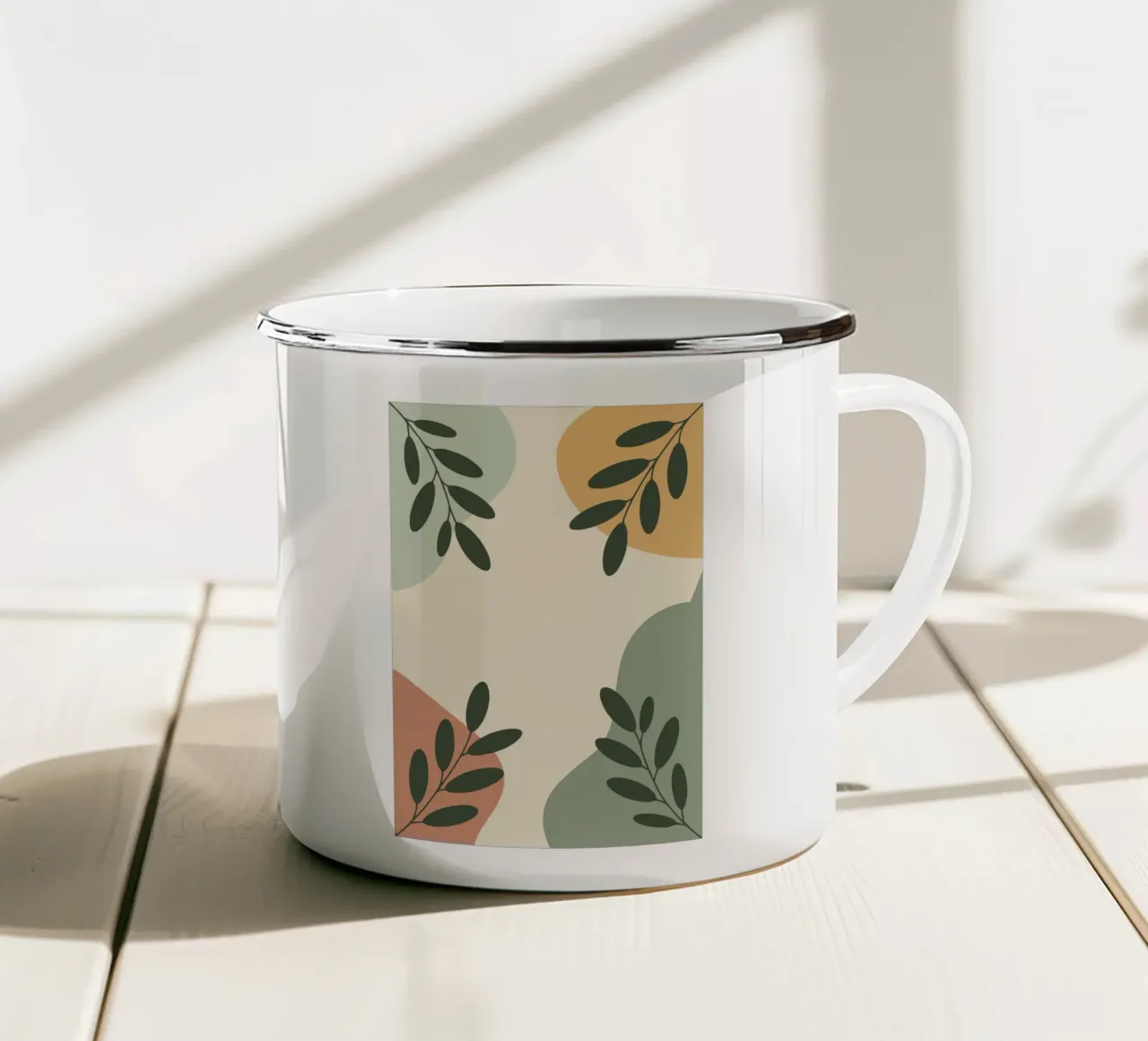 Eucalyptus Botanical tazza in smalto da LisaArtes