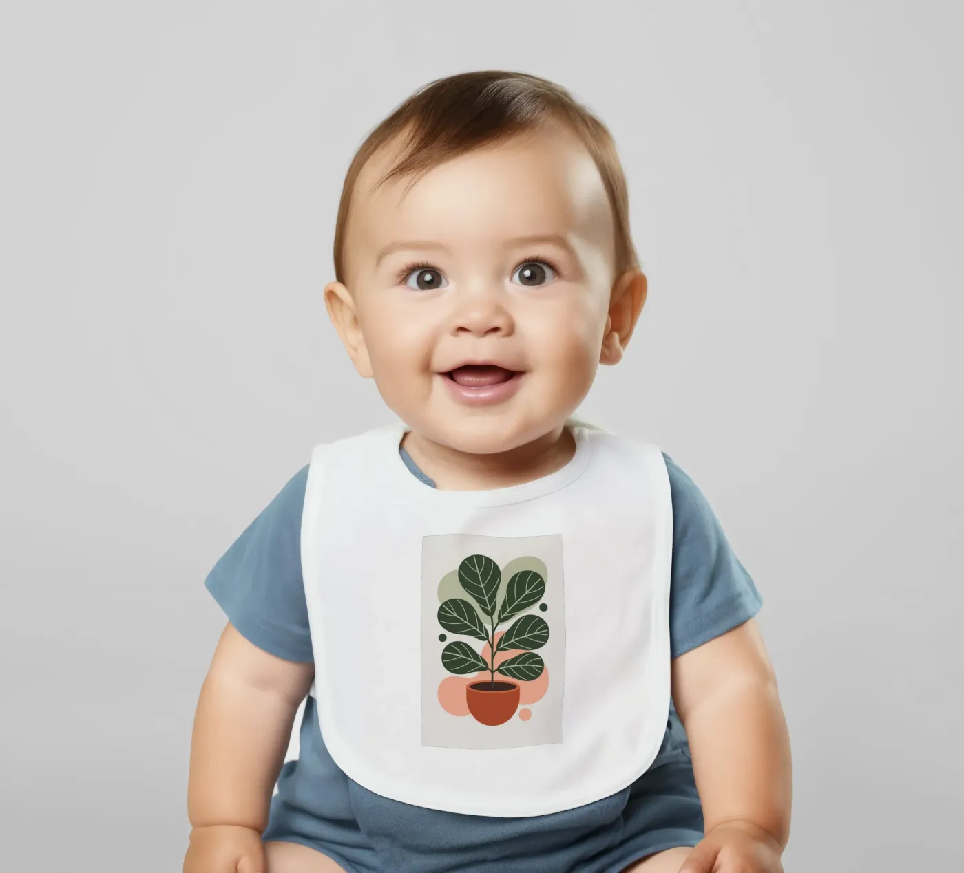 Fig leaf baby slabbetje van LisaArtes