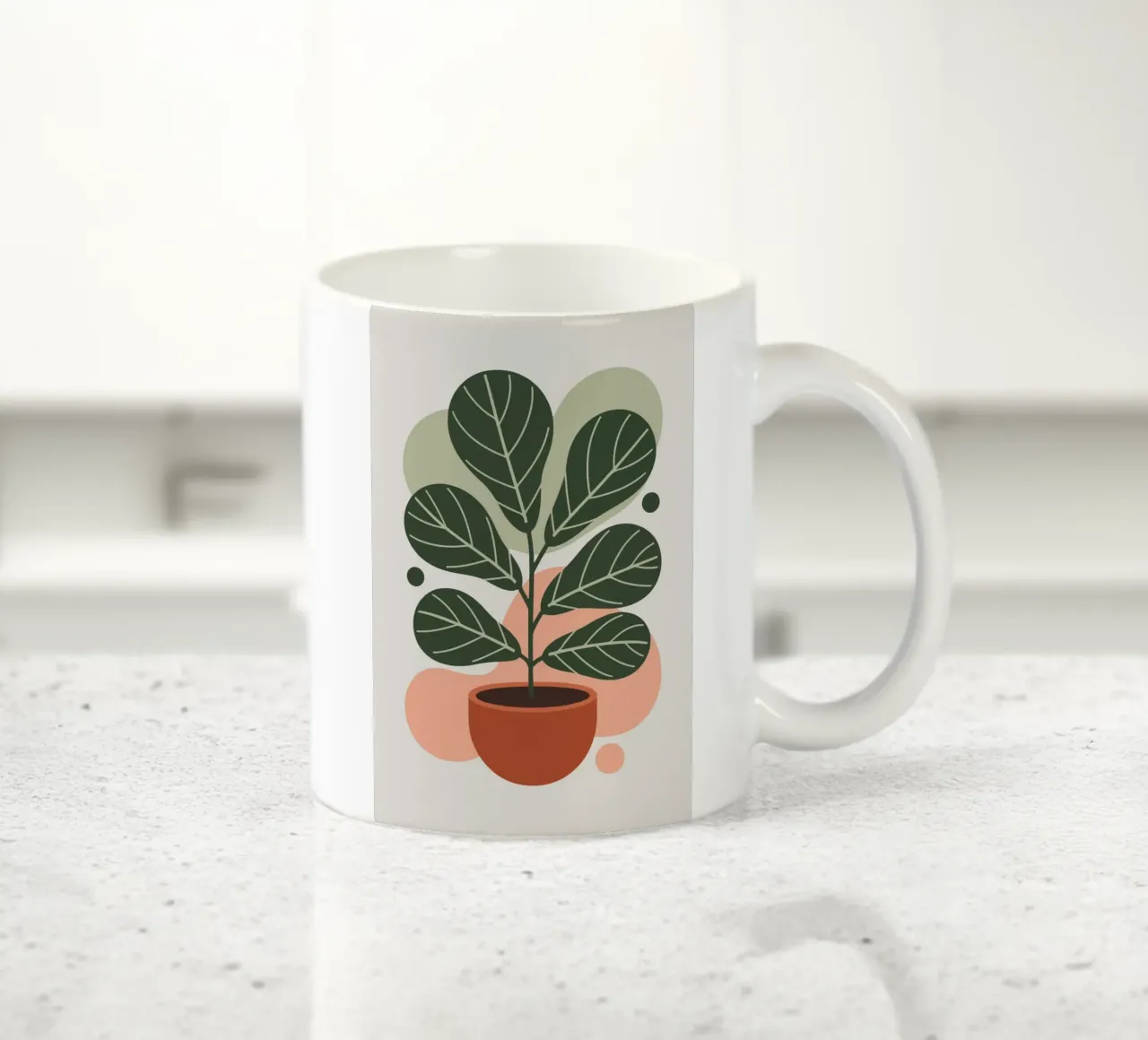 Fig leaf tazza in ceramica da LisaArtes